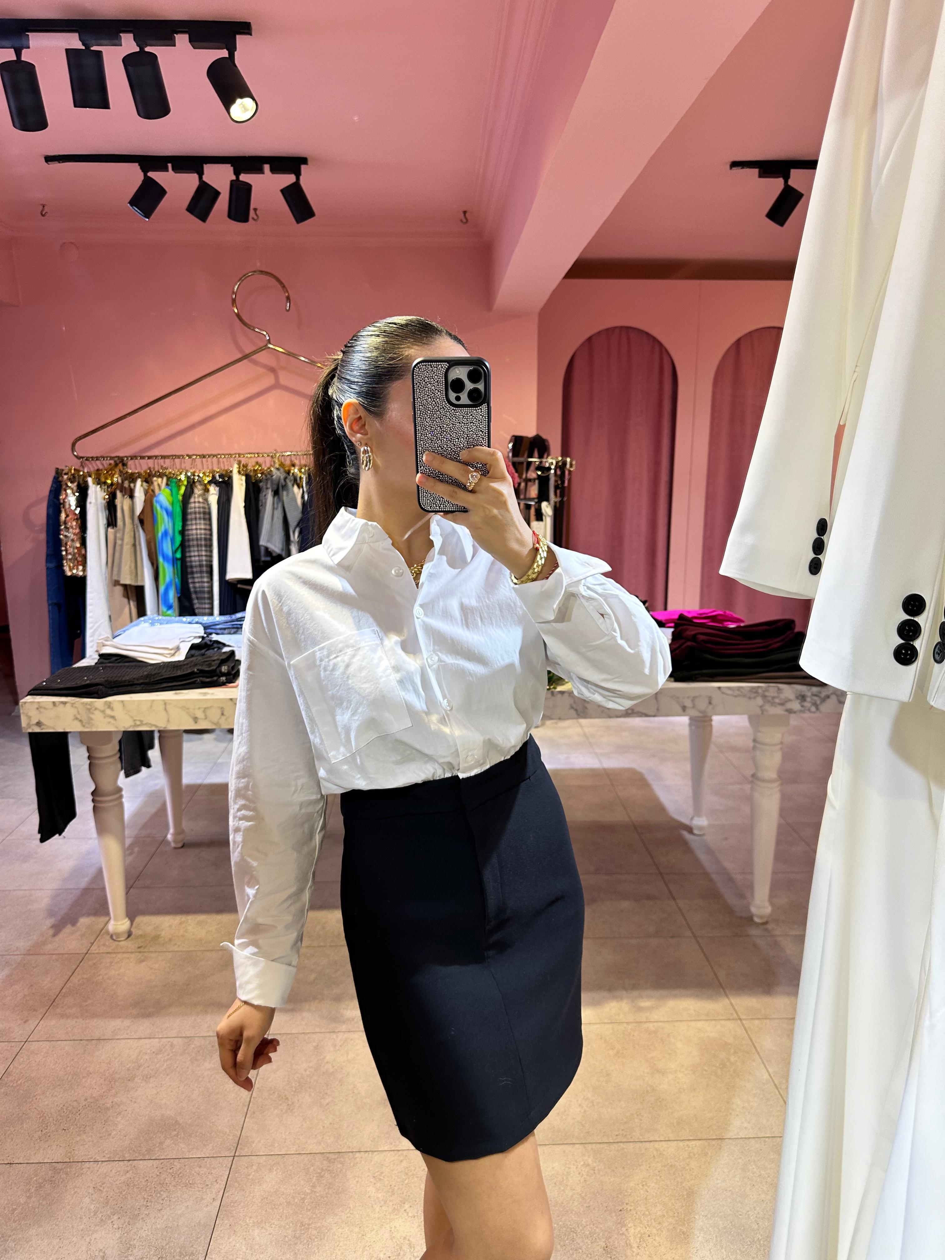 POPLİN DETAY ELBİSE