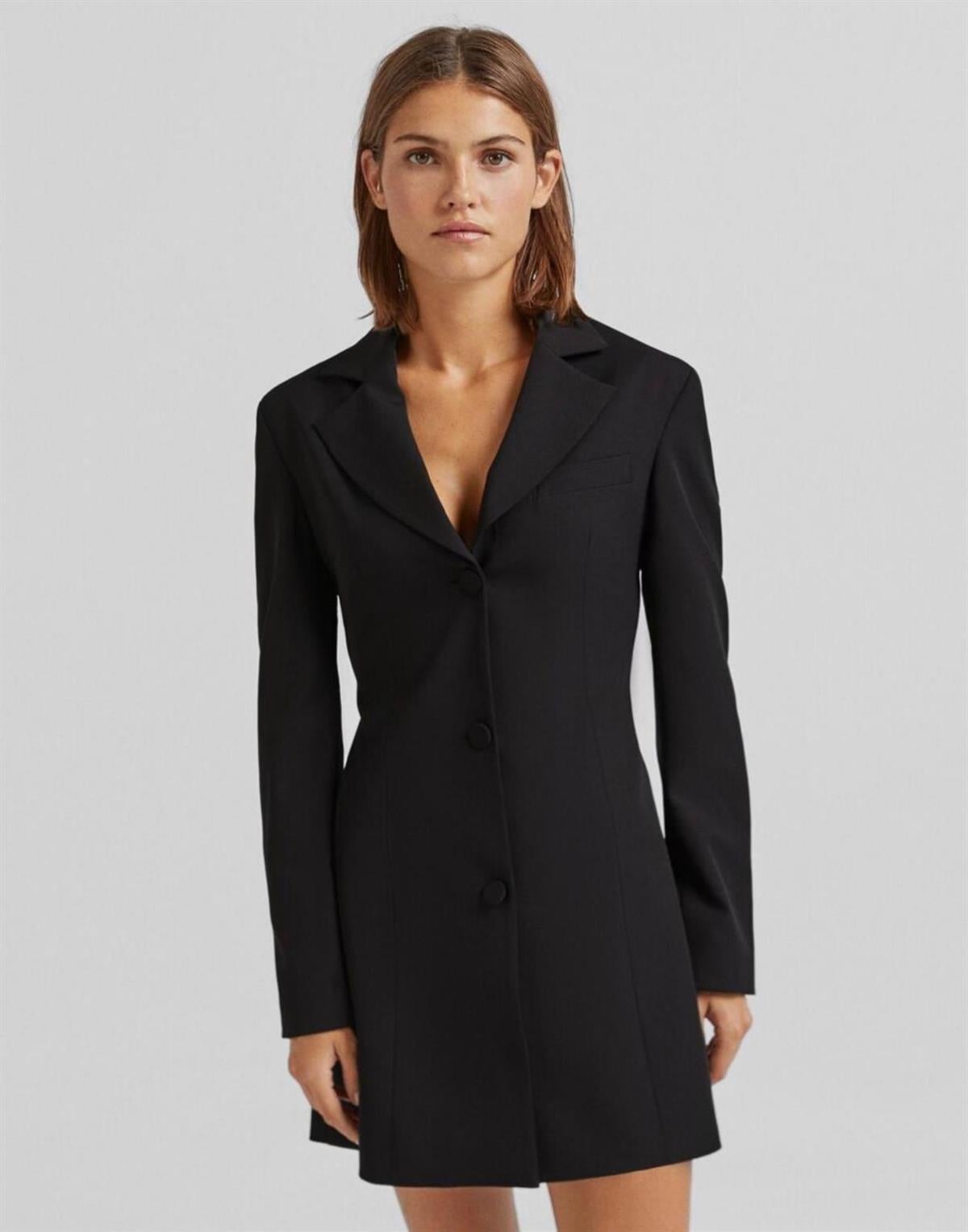 SIRT DEKOLTELİ CEKET ELBİSE