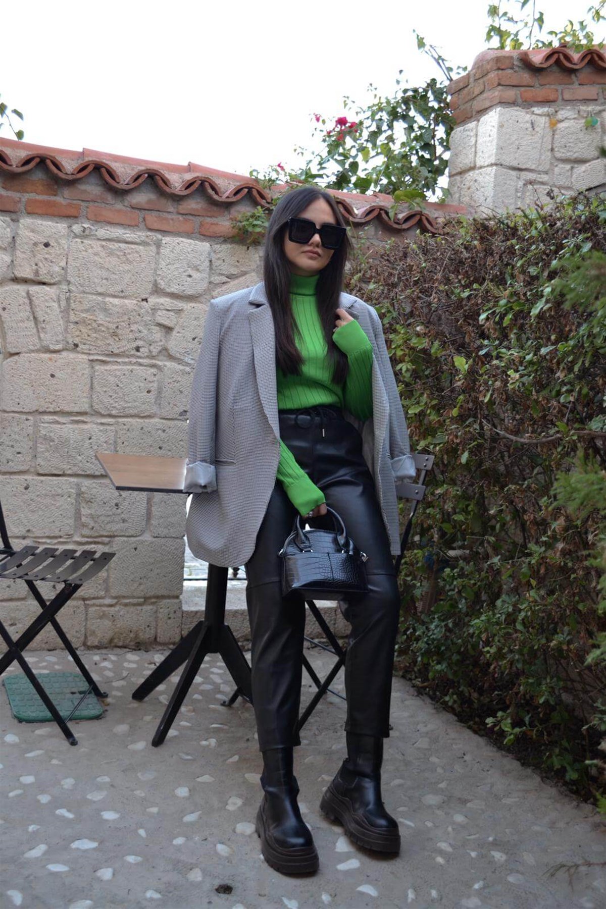 SİYAH DERİ PANTOLON