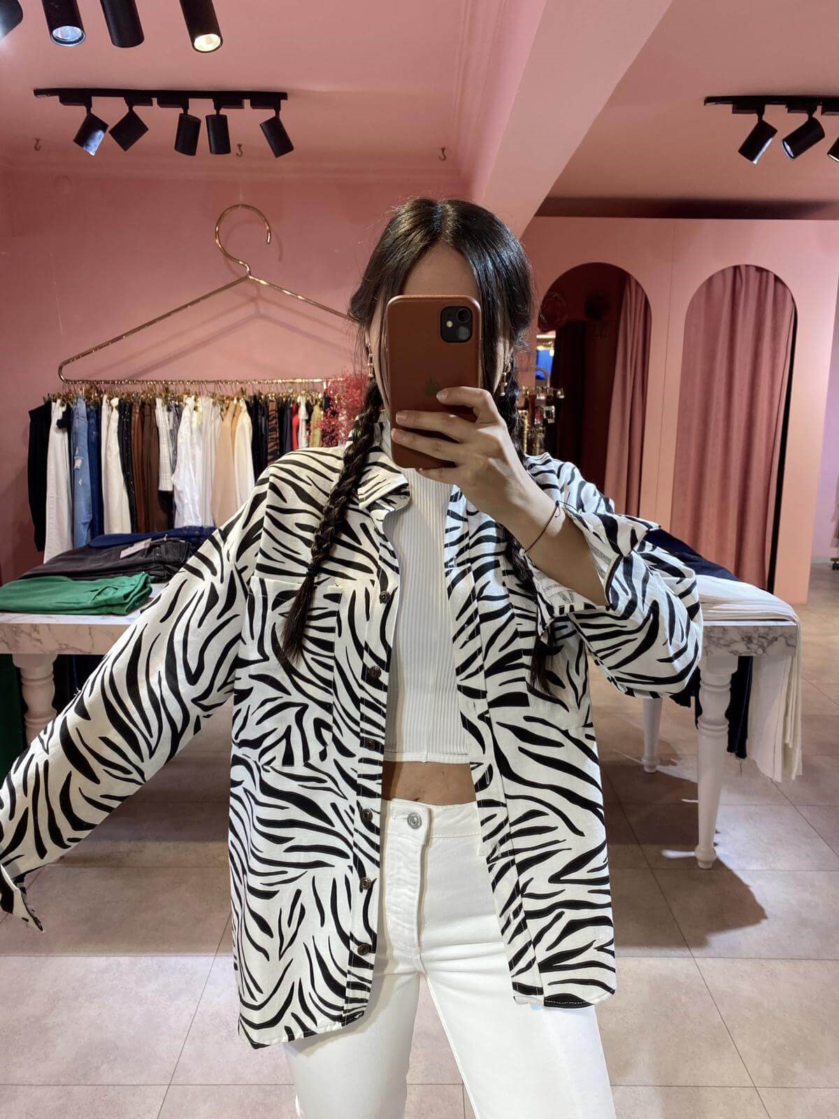 ZEBRA DESENLİ GÖMLEK