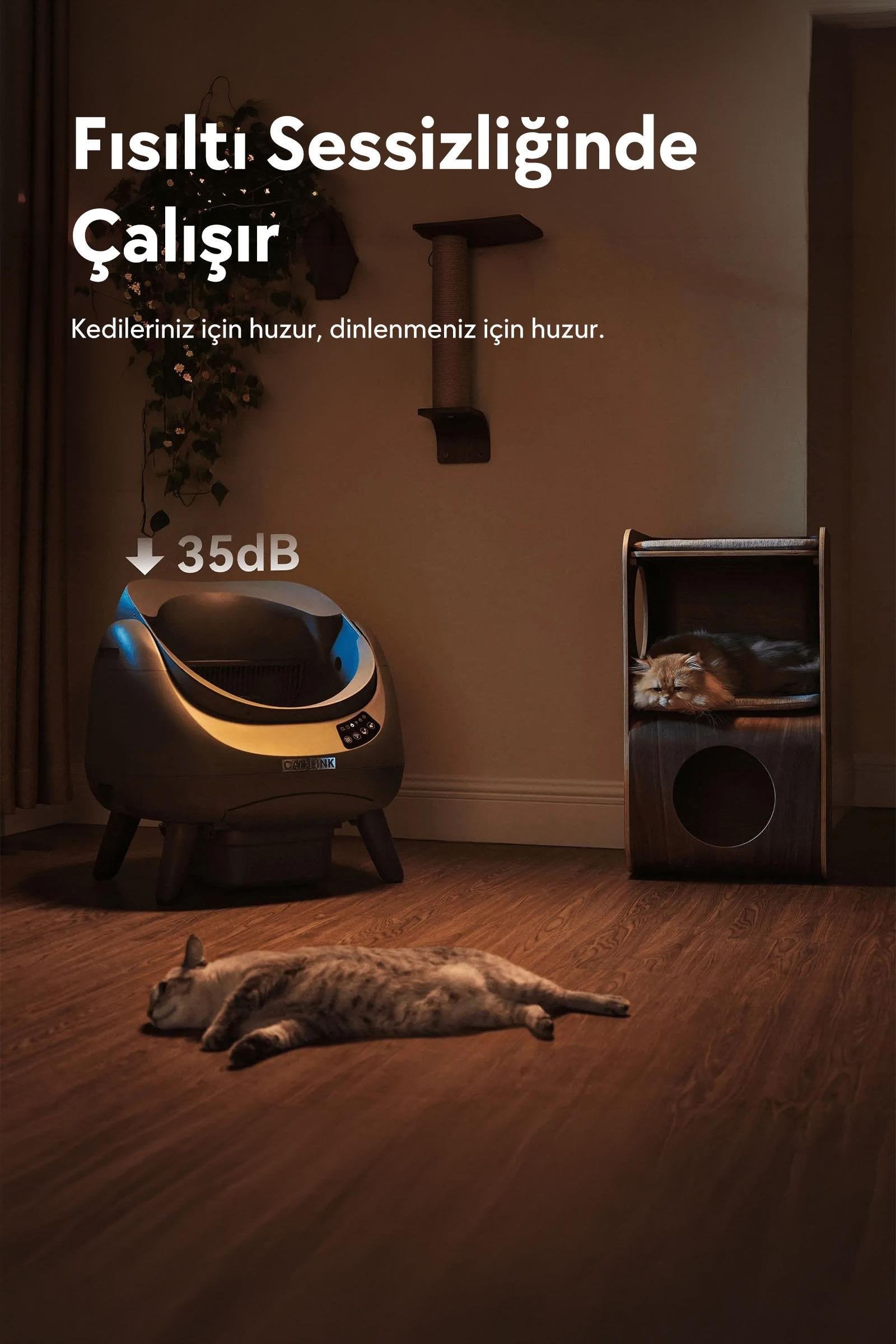 Catlink Üstü Açık Otomatik Kedi Tuvaleti Scooper Open-X (Beyaz) - Kedi Tuvalet Ürünleri
