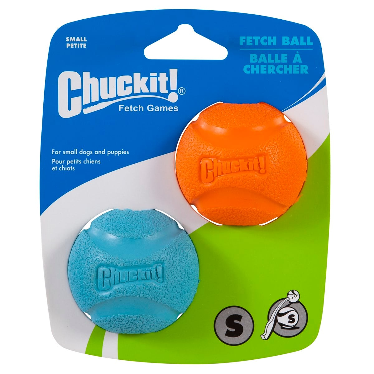 Chuckit! Fetch Ball 2'li Köpek Oyun Topu (Küçük Boy) - Oyun Topları ve Frizbiler