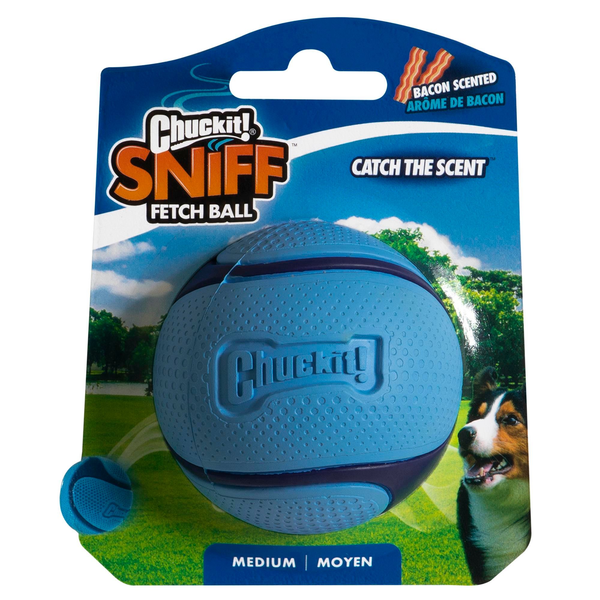 Chuckit! Sniff Fetch Jambon Kokulu Köpek Oyun Topu (Orta Boy) - Oyun Topları ve Frizbiler
