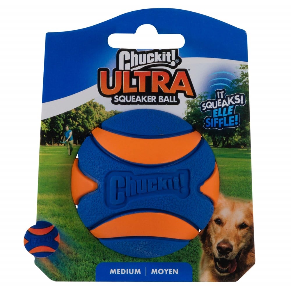Chuckit! Utra Squeaker Sesli Köpek Oyun Topu (Orta Boy) - Köpek Oyuncakları