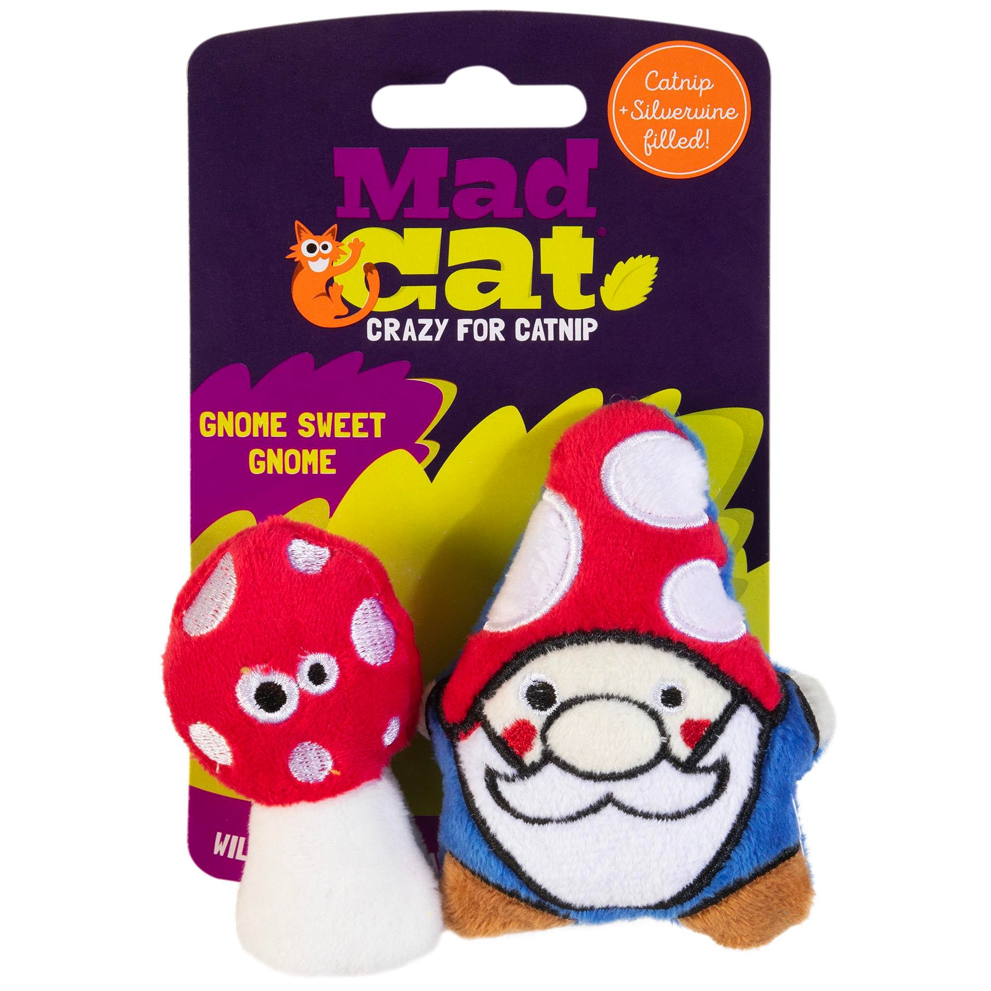 Mad Cat Gnome Kedi Otlu ve Matatabili 2'li Kedi Oyuncağı  - Kumaş ve Peluş Oyuncaklar