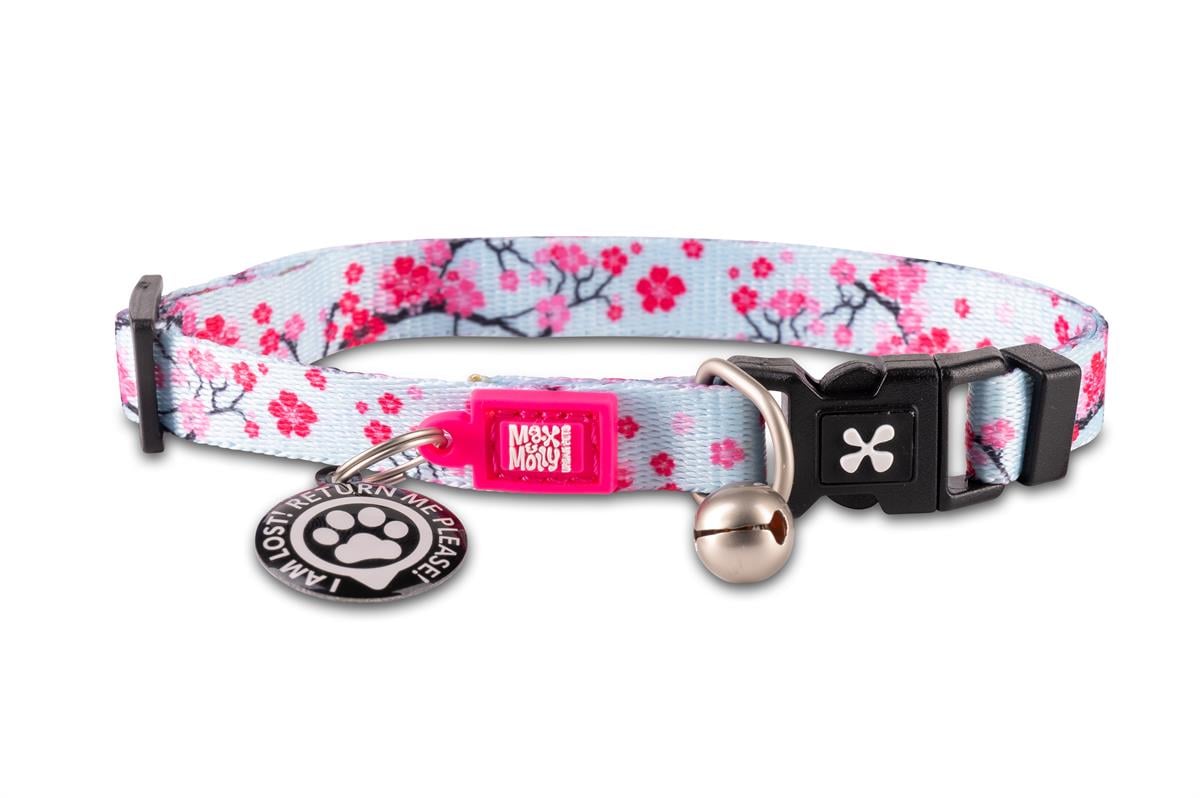 Max & Molly Smart ID Cherry Bloom Kedi Boyun Tasması - Boyun Tasması