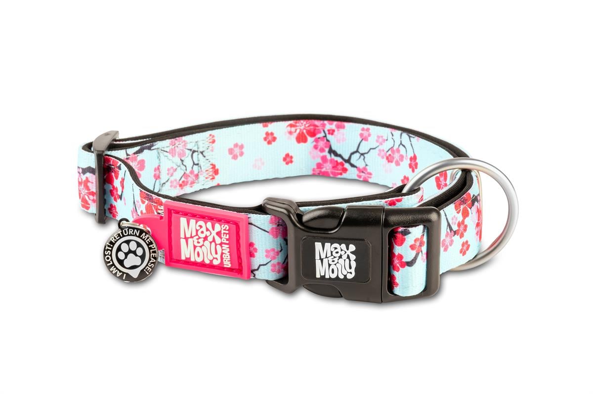 Max & Molly Smart ID Cherry Bloom Köpek Boyun Tasması - Boyun Tasmaları