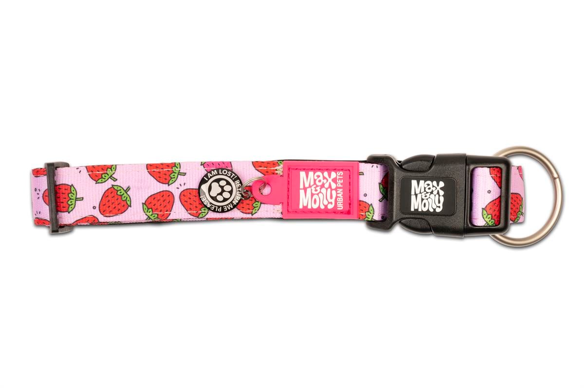 Max & Molly Smart ID Strawberry Dream Köpek Boyun Tasması - Boyun Tasmaları