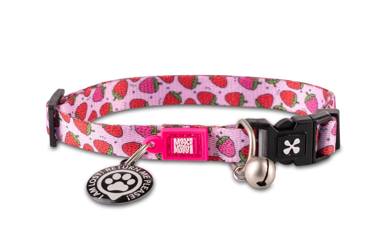 Max & Molly Smart ID Strawberry Kedi Boyun Tasması - Boyun Tasması