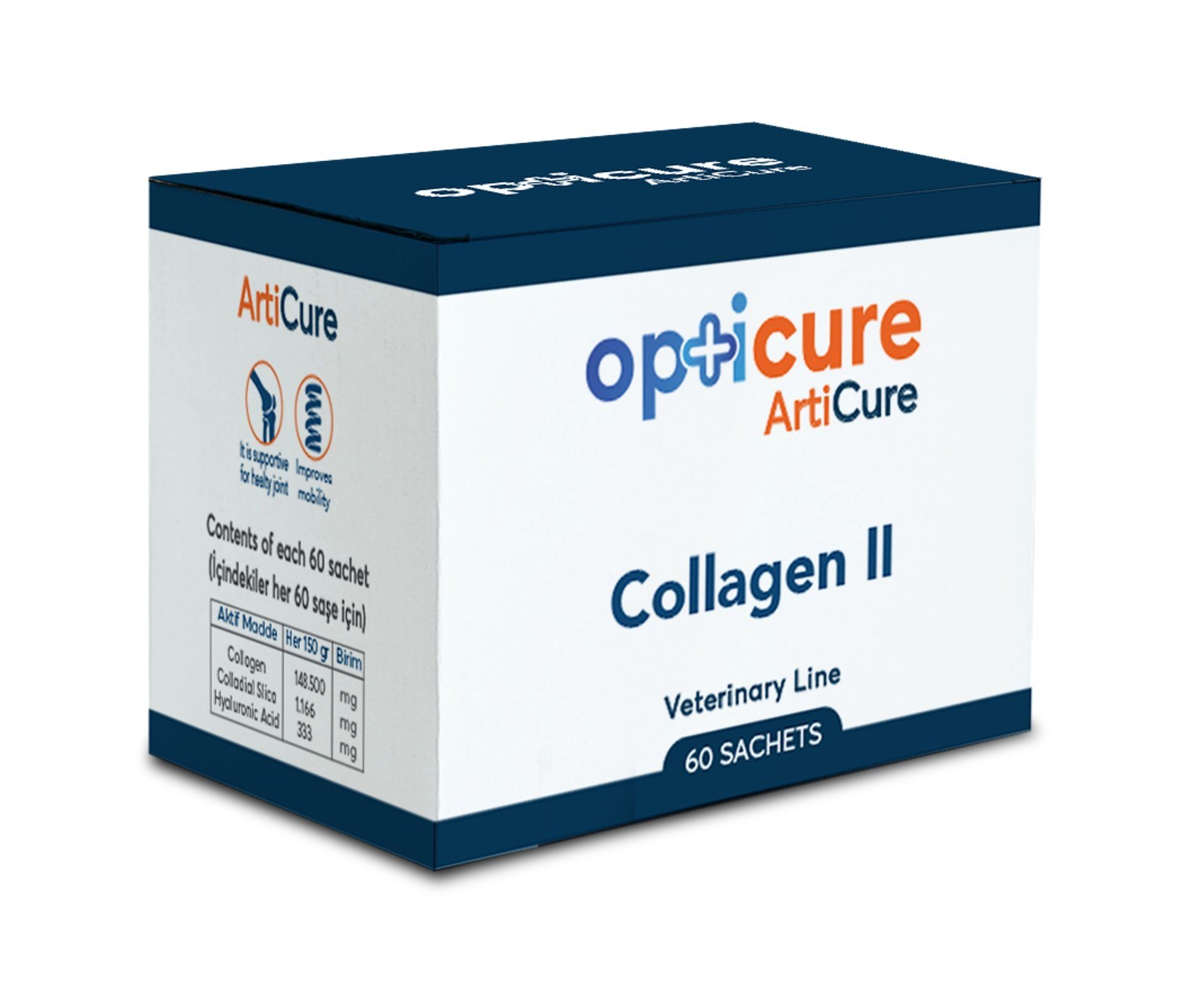 Opticure Collagen Cat Dog 60x2,5gr - Kedi Ödülleri ve Ek Besinleri