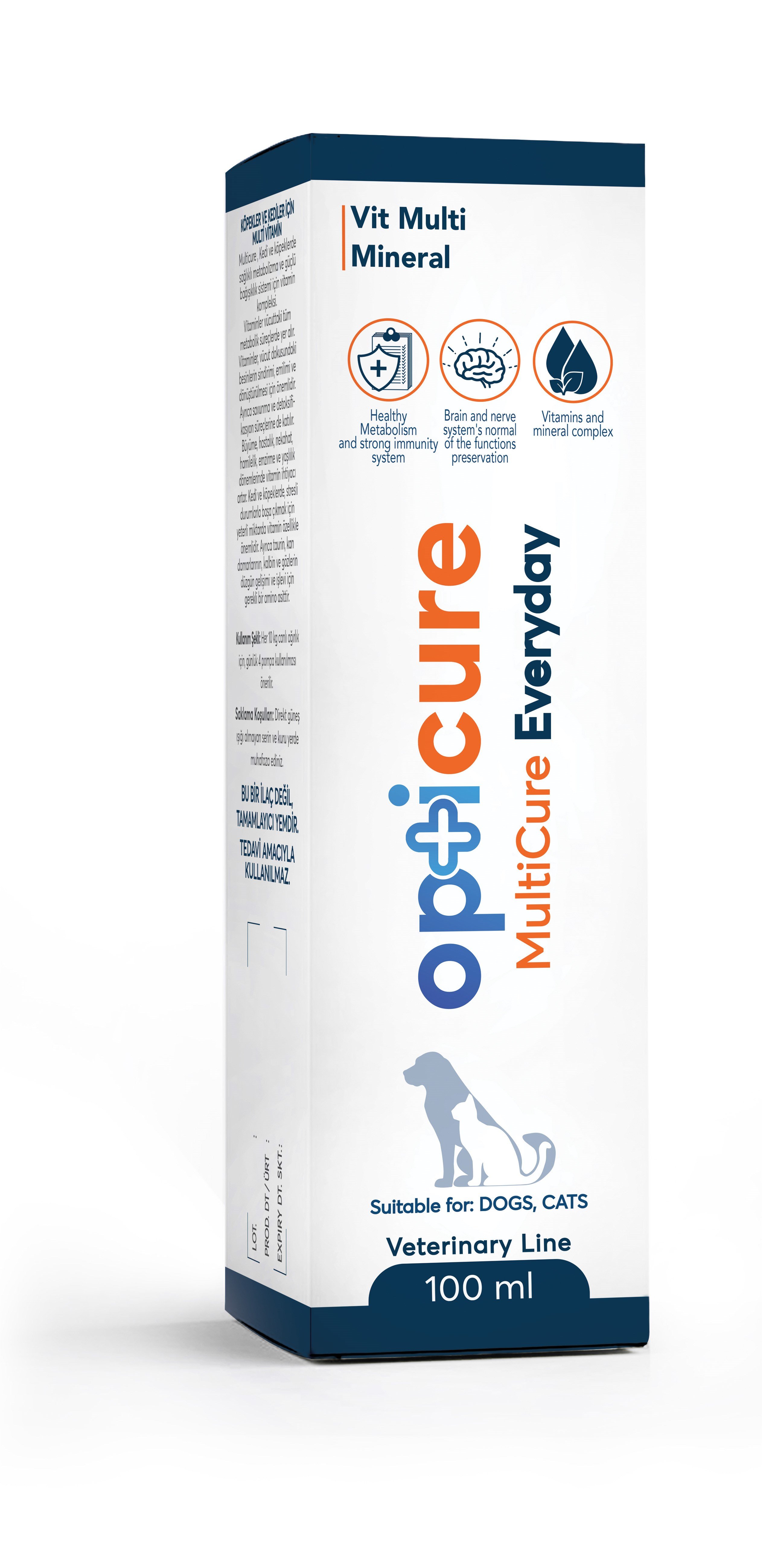 Opticure Multicure Everyday Cat Dog 100ml - Kedi Ödülleri ve Ek Besinleri