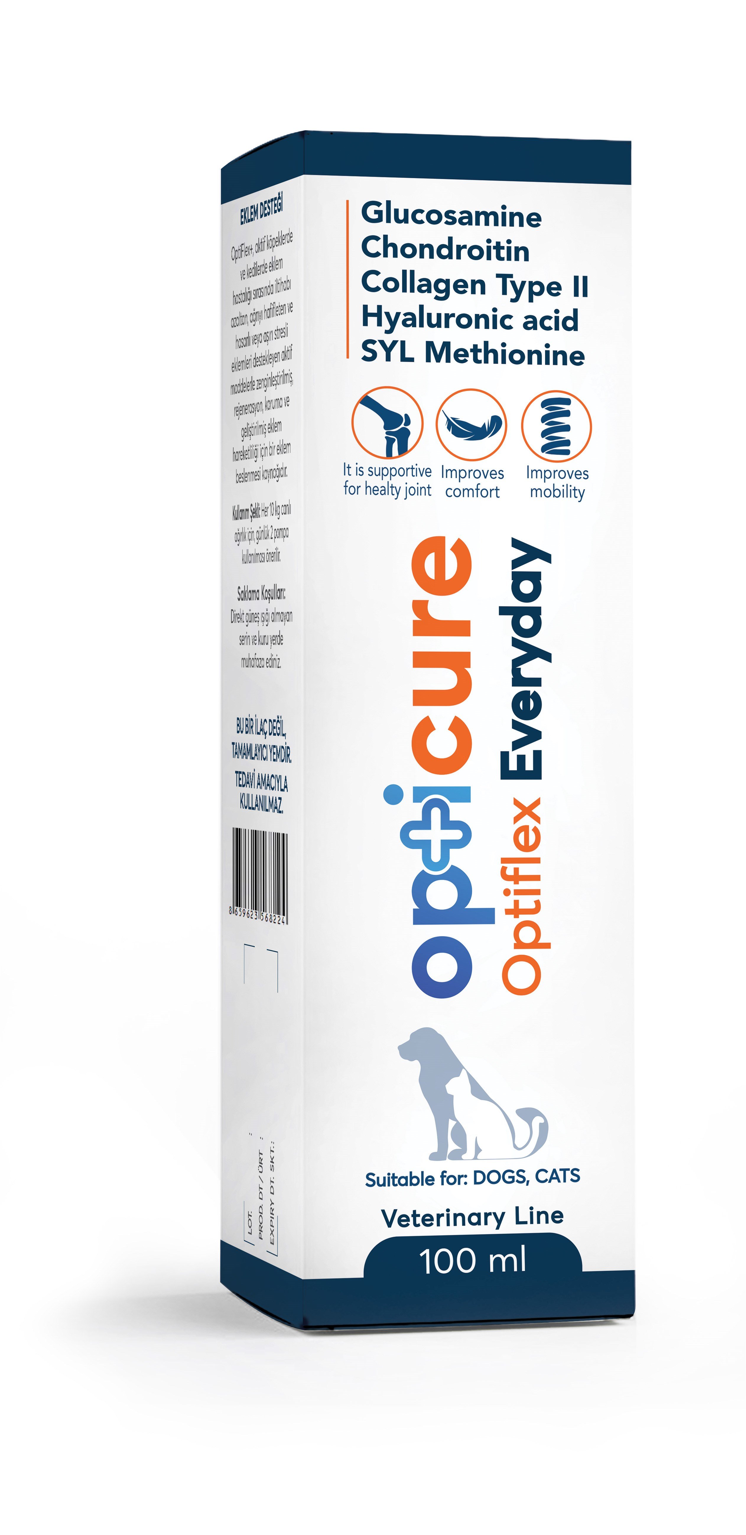 Opticure Optiflex Everyday Cat Dog 100ml - Kedi Ödülleri ve Ek Besinleri