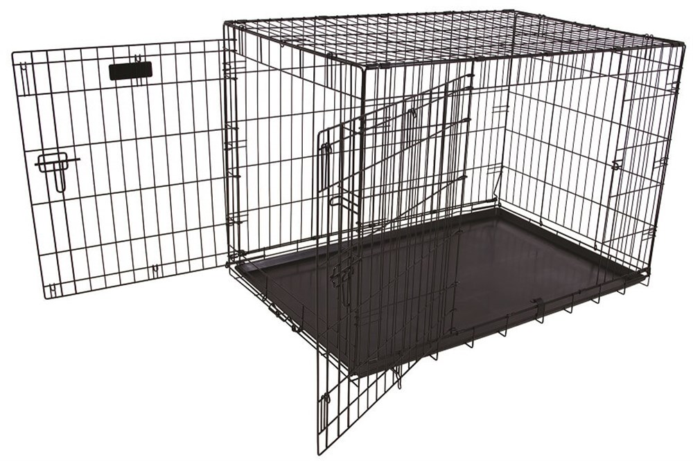 Petmate İki Kapılı Tel Kafes (92x59x64cm)