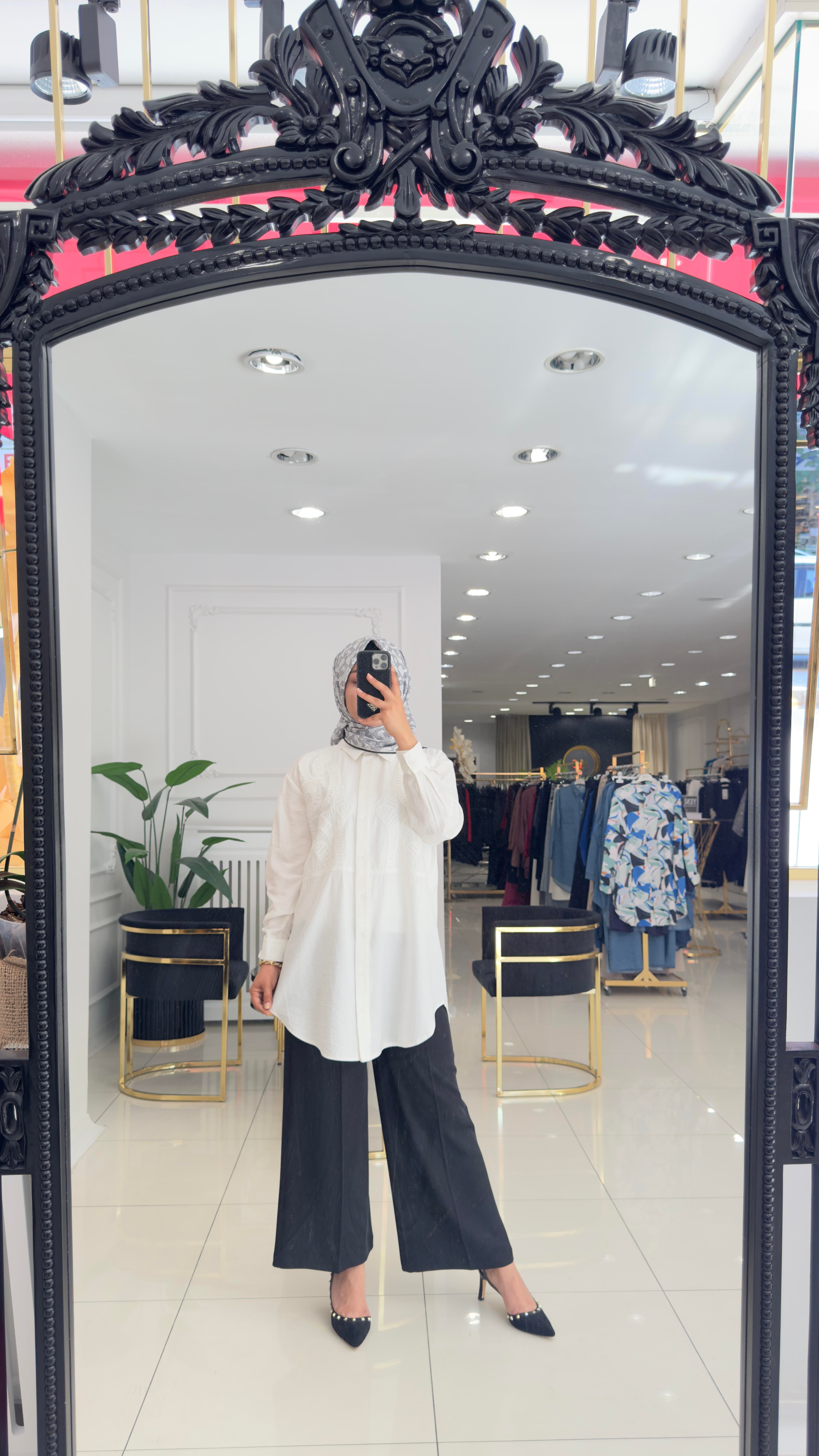 10663 MUNA GÖMLEK TUNİK-EKRU