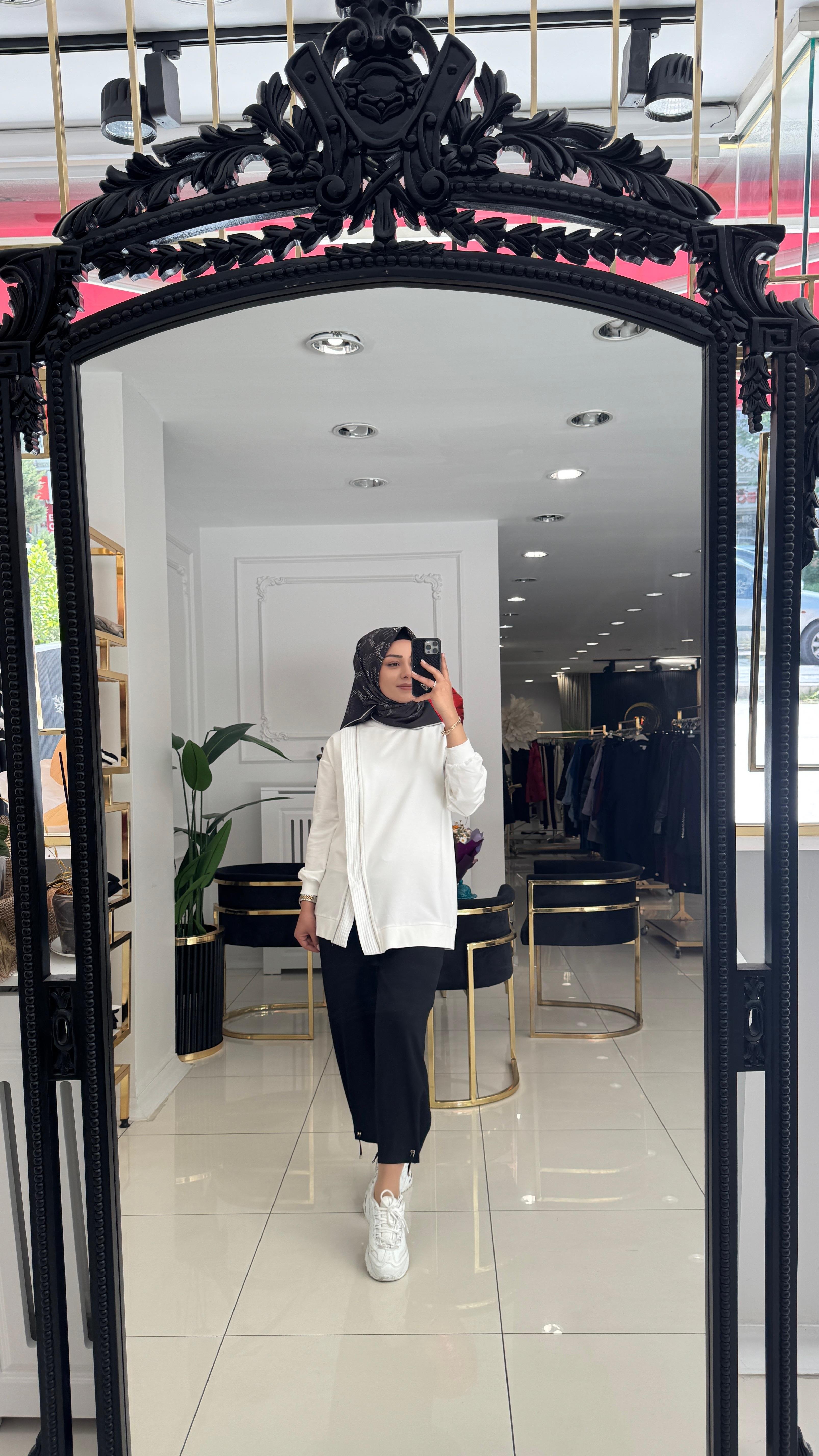 10771 Çapraz bera tunik-EKRU