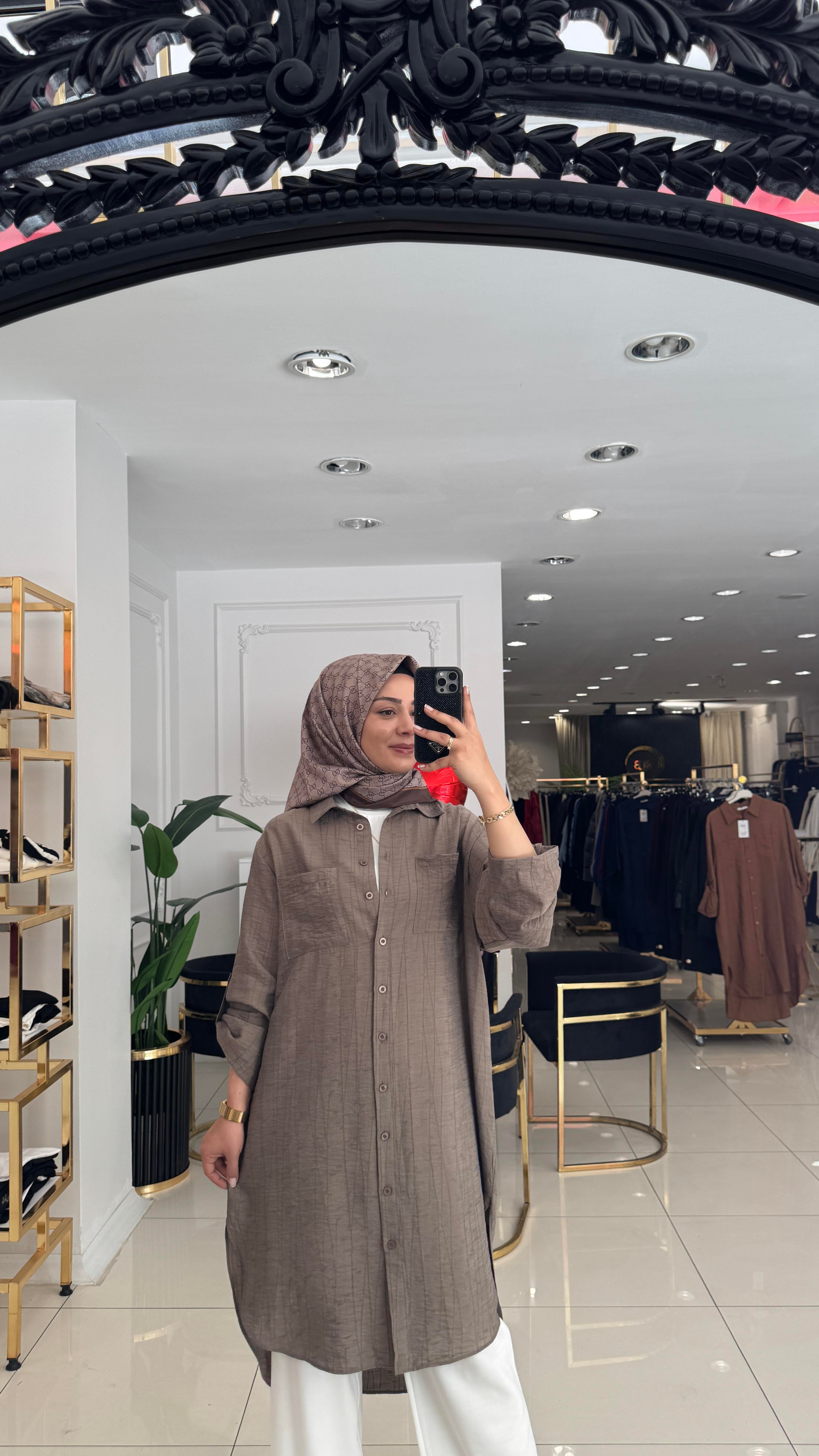 10796 Mina desenli tunik-VİZON