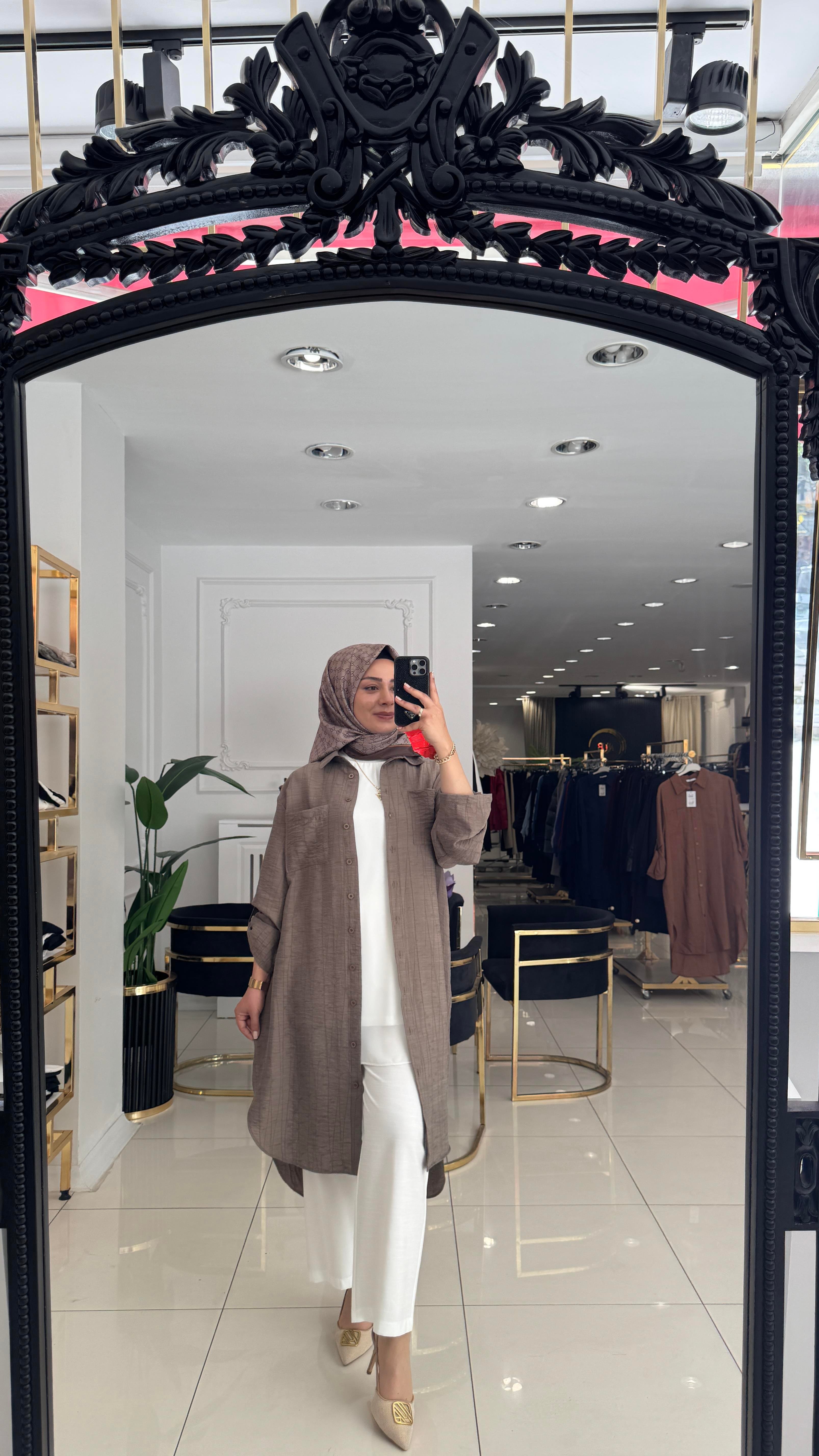 10796 Mina desenli tunik-VİZON