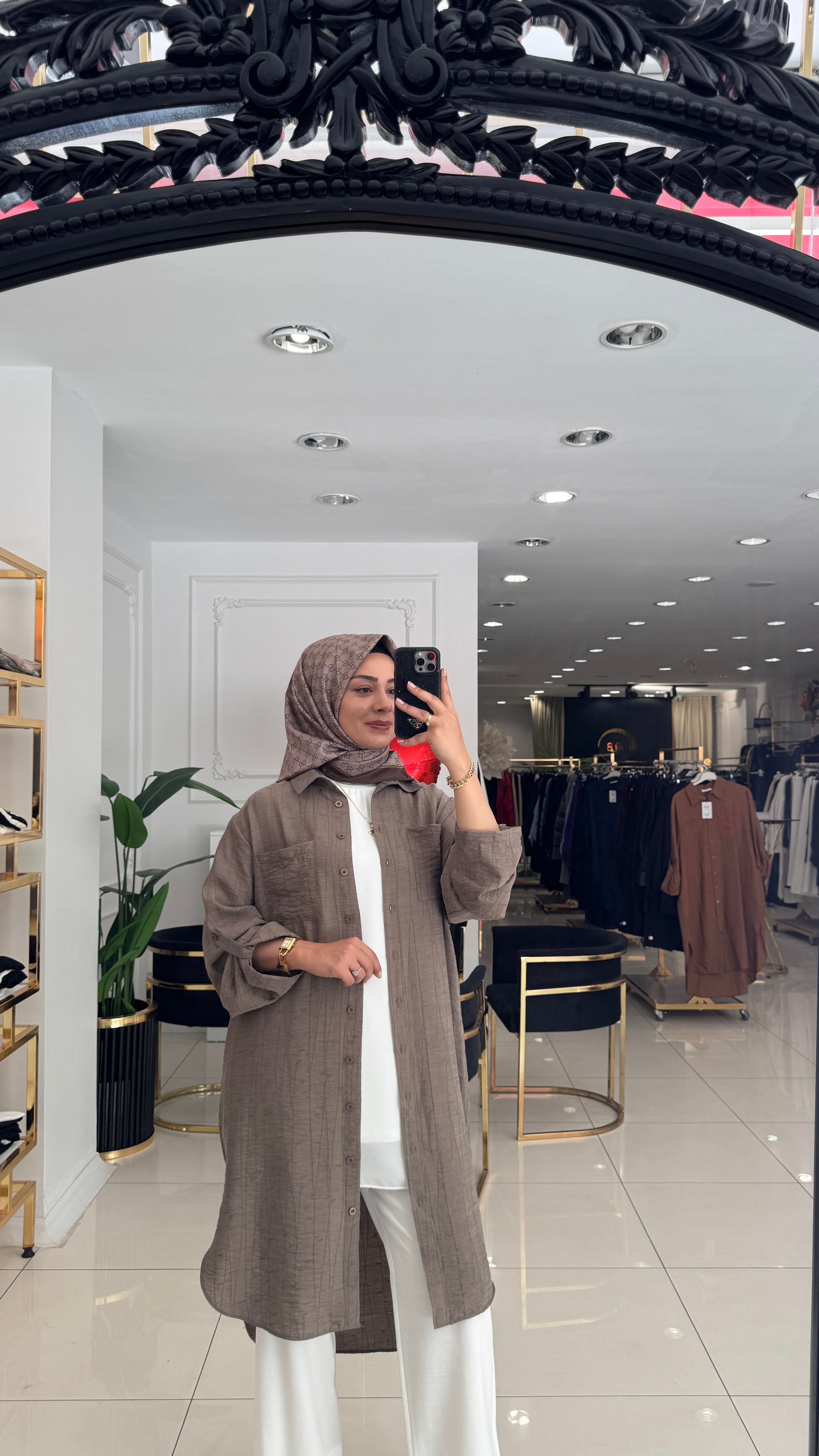 10796 Mina desenli tunik-VİZON