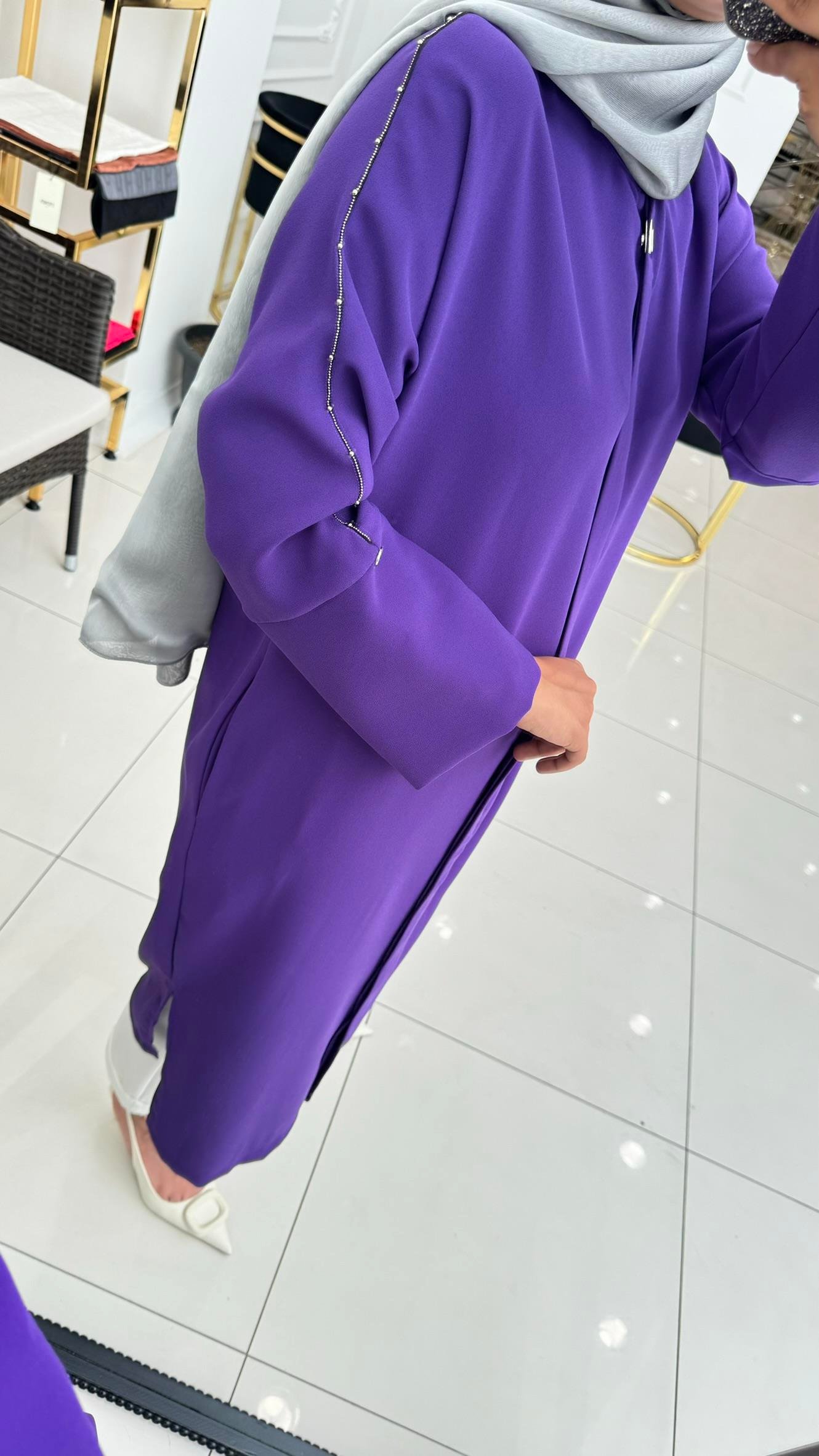 2066 İşlemeli tunik-kap-MOR