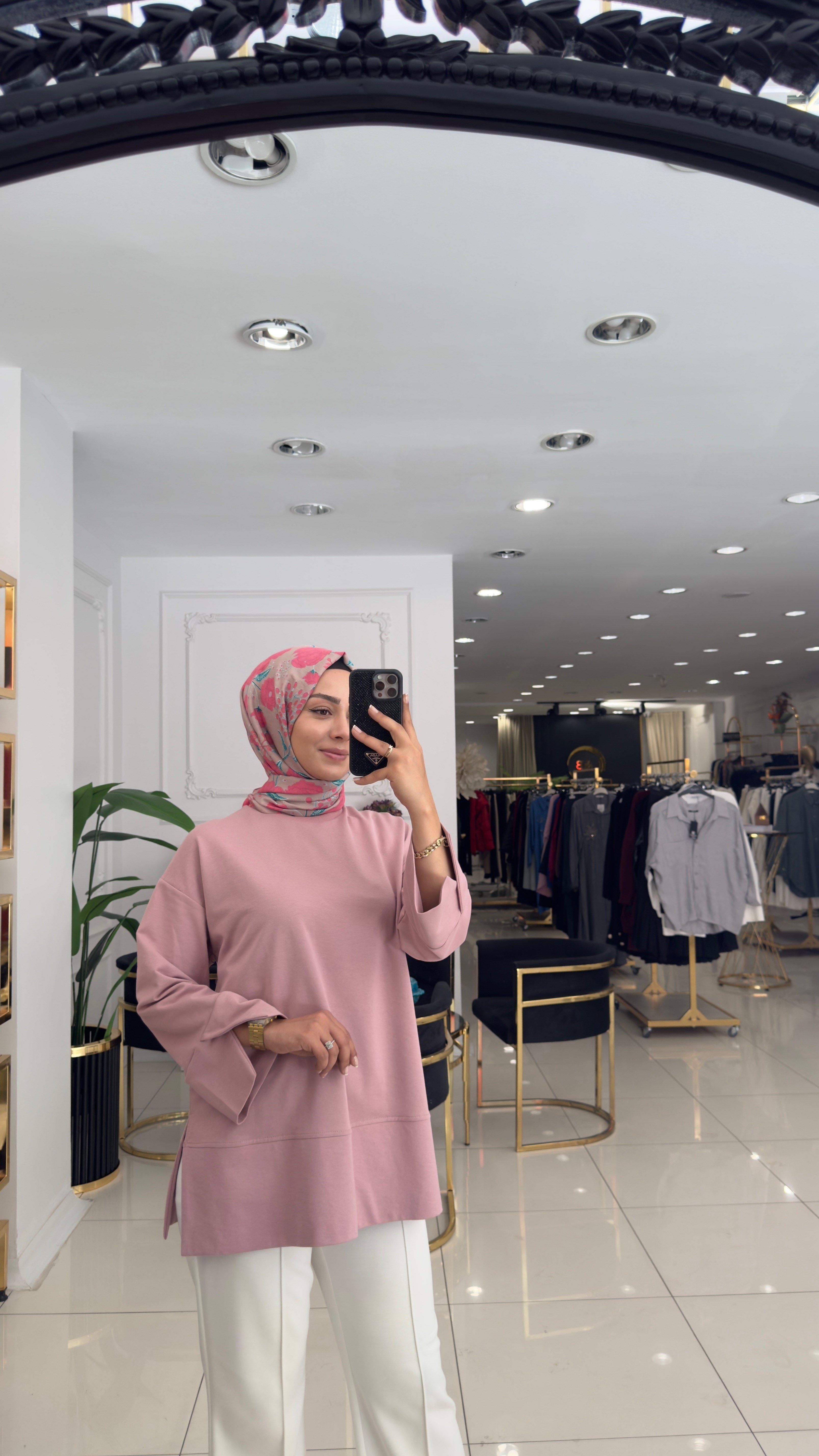20735 Mona basic sweat- GÜL KURUSU