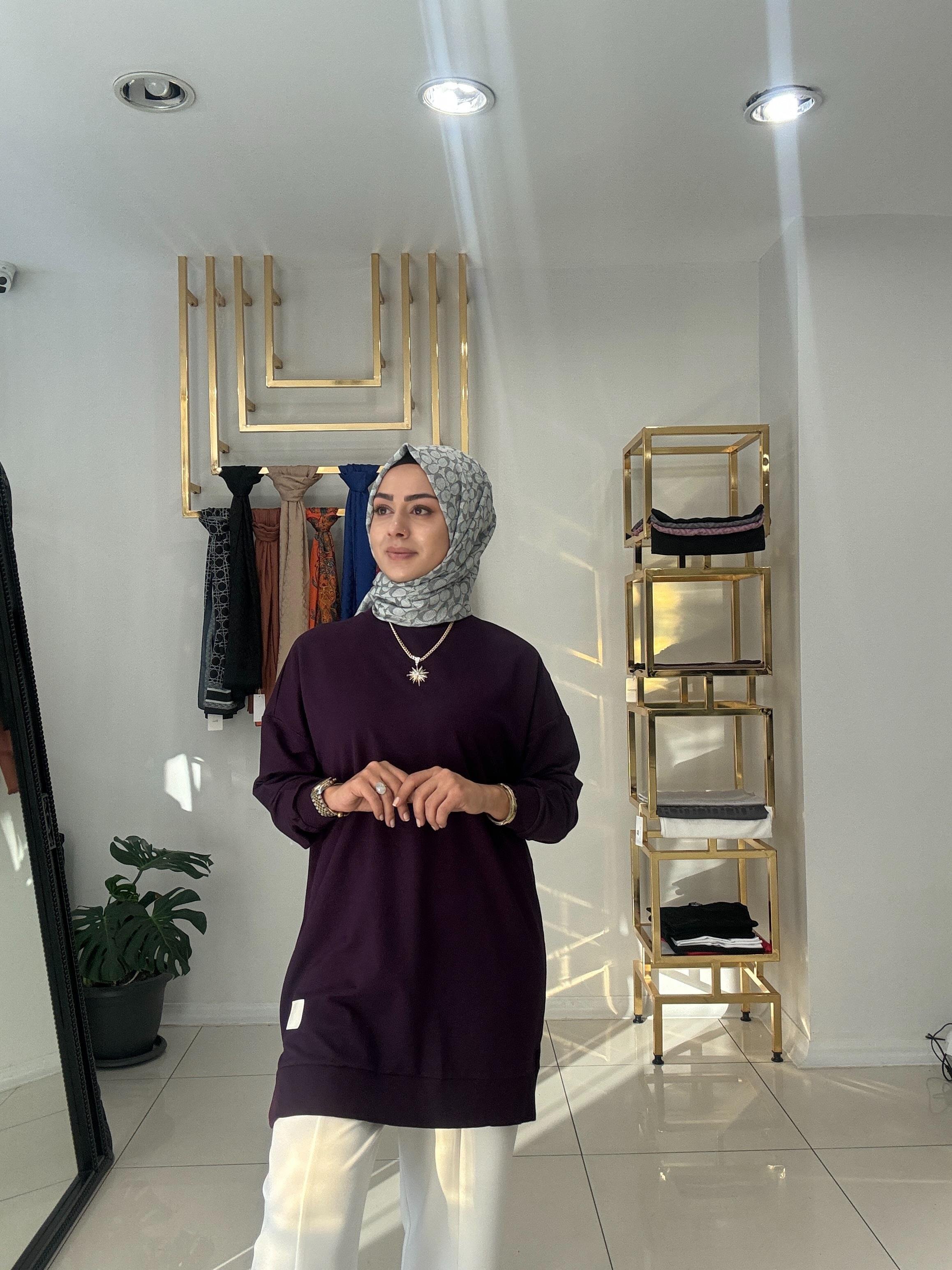 30644 Basic kısa tunik-MOR