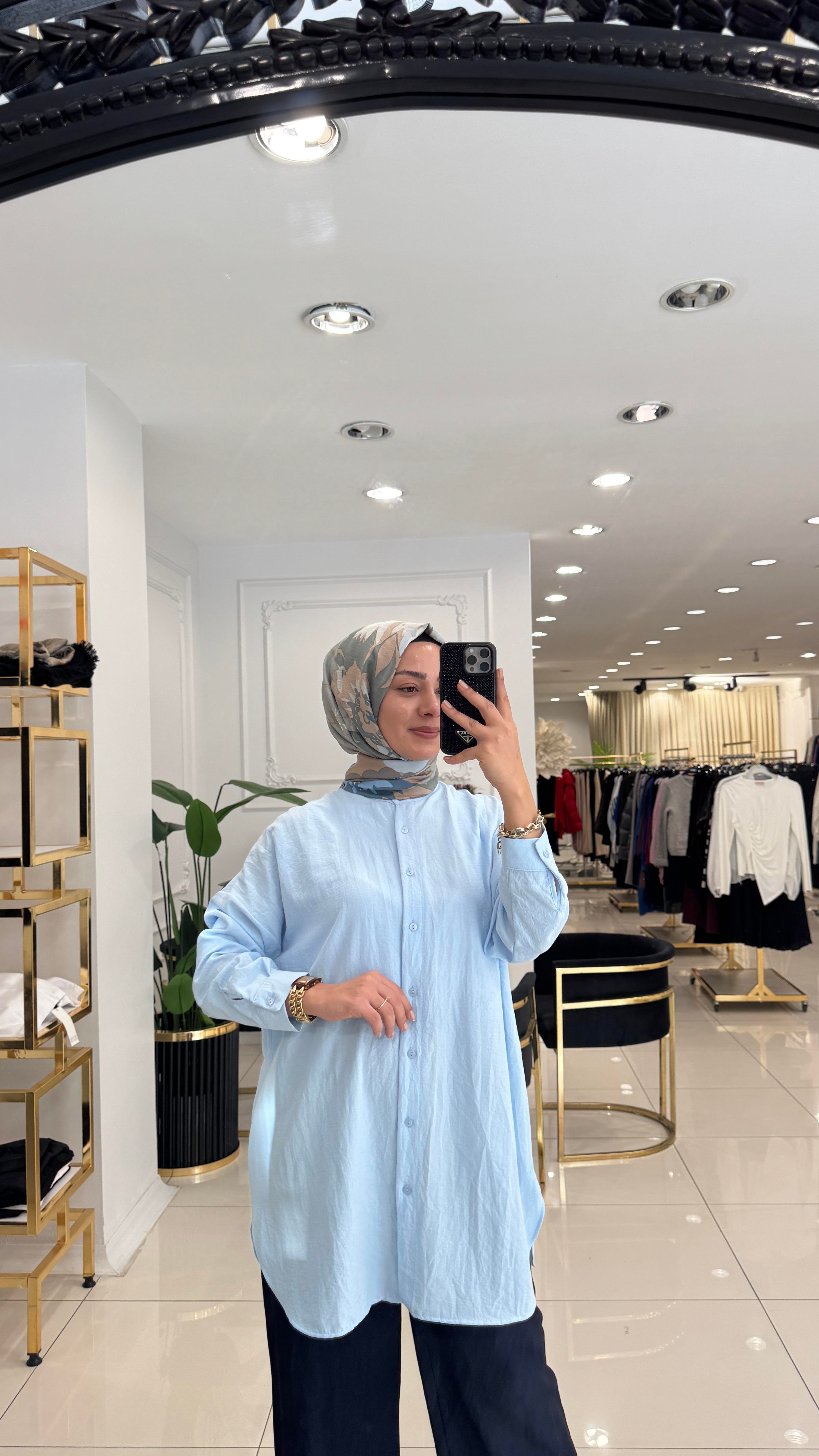 4008 Ada Gömlek- BEBE MAVİ