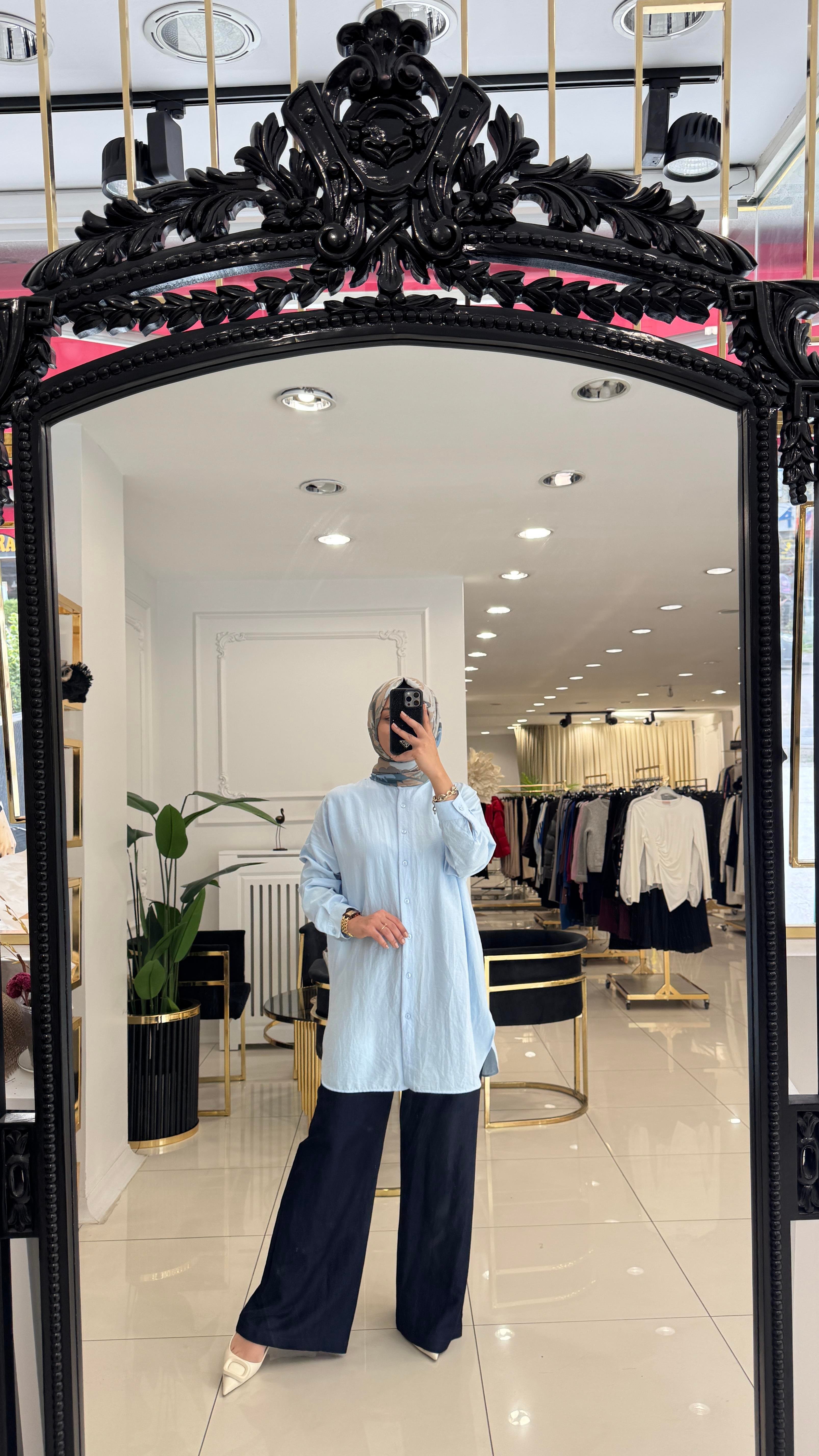 4008 Ada Gömlek- BEBE MAVİ