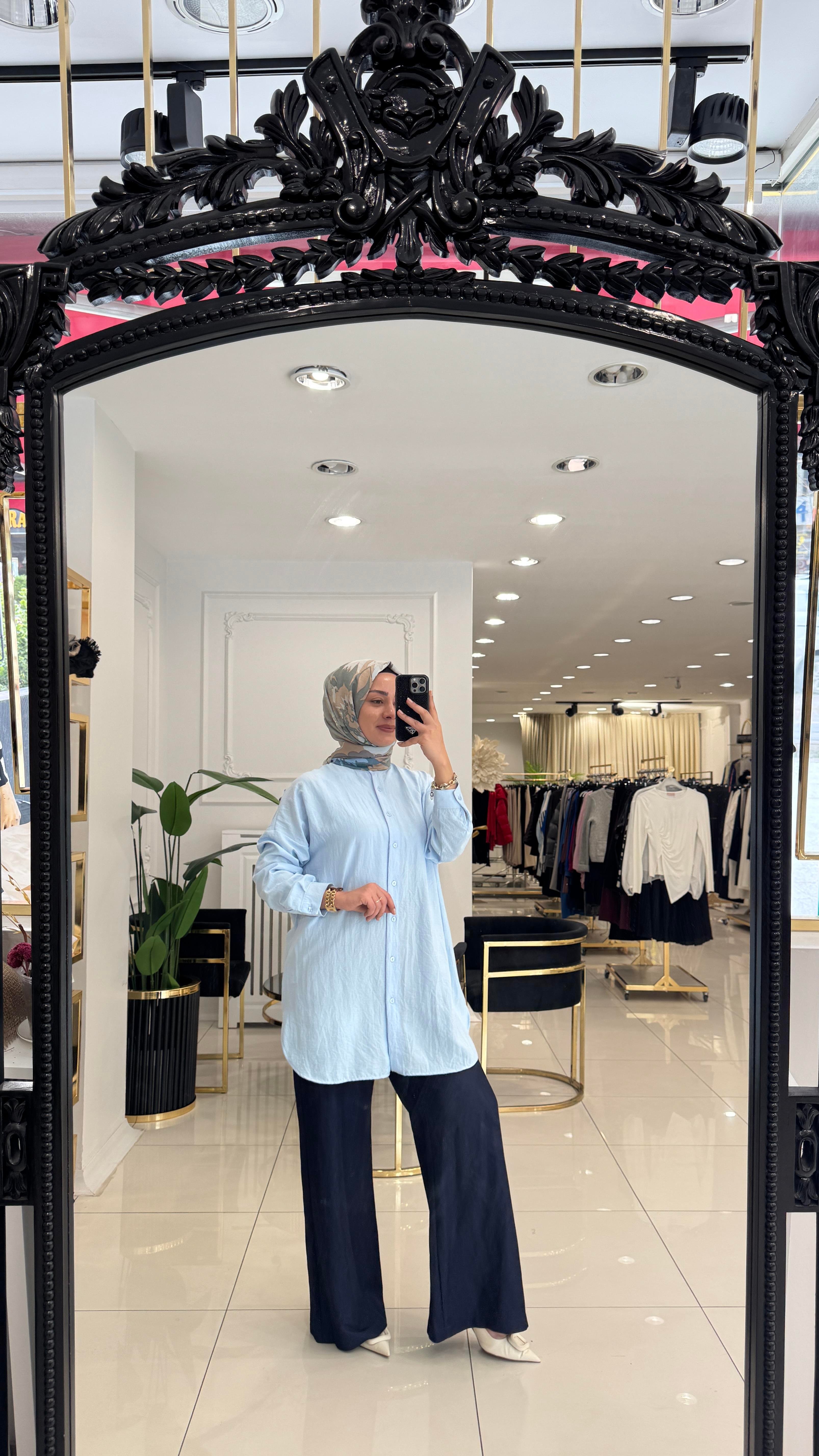 4008 Ada Gömlek- BEBE MAVİ