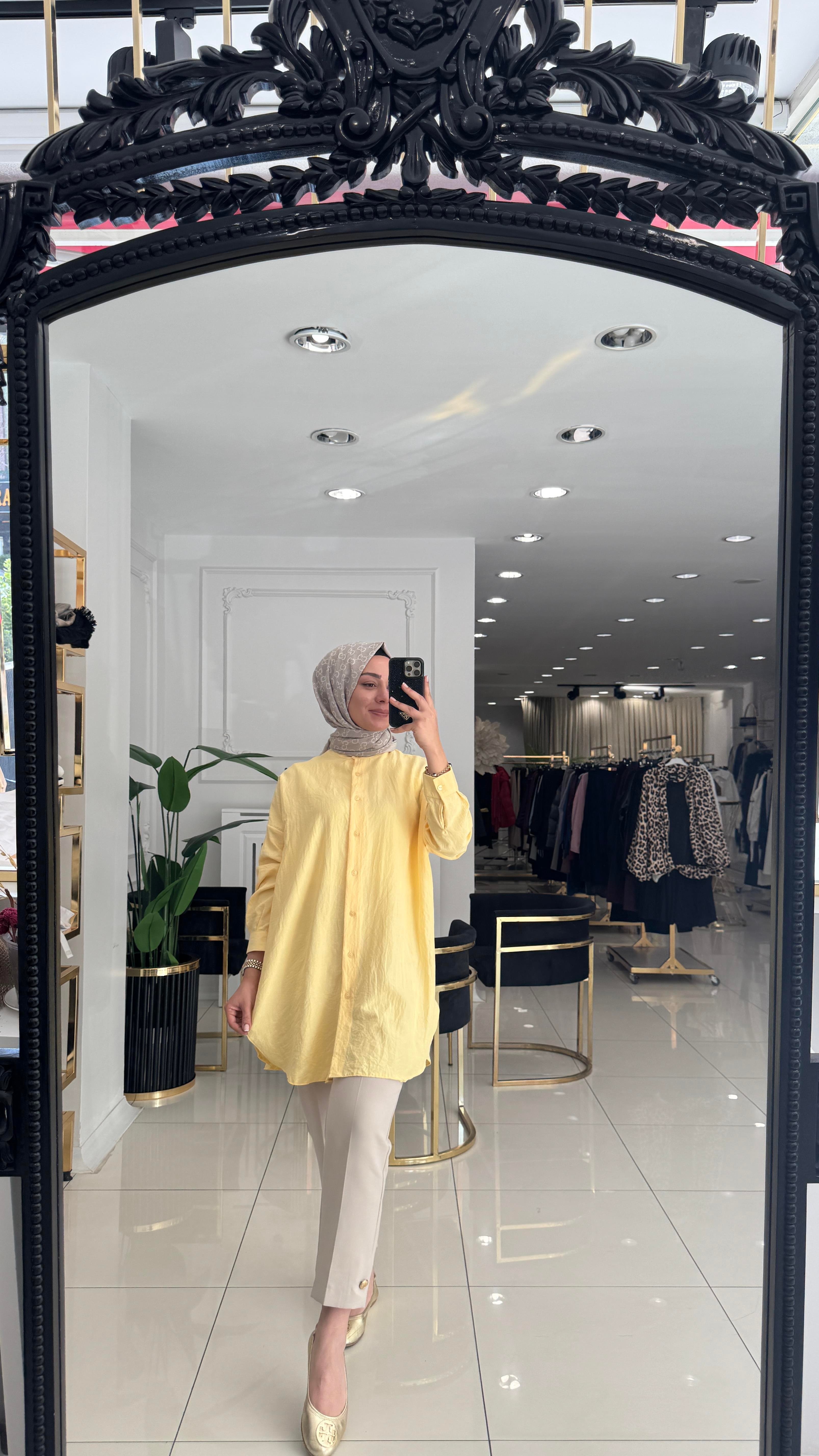 4008 Ada Gömlek- SARI