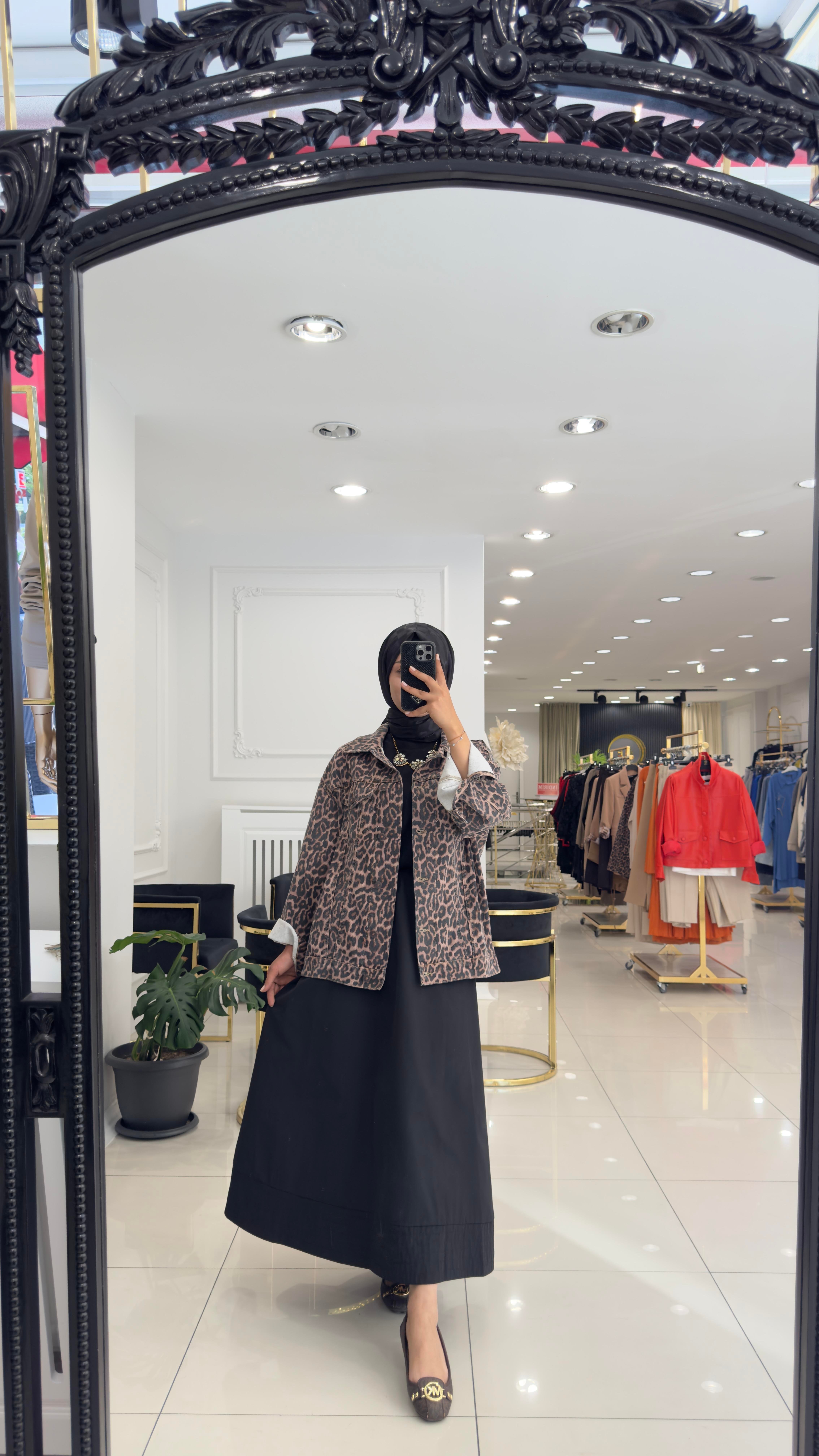 7155 Leopar Kot Ceket