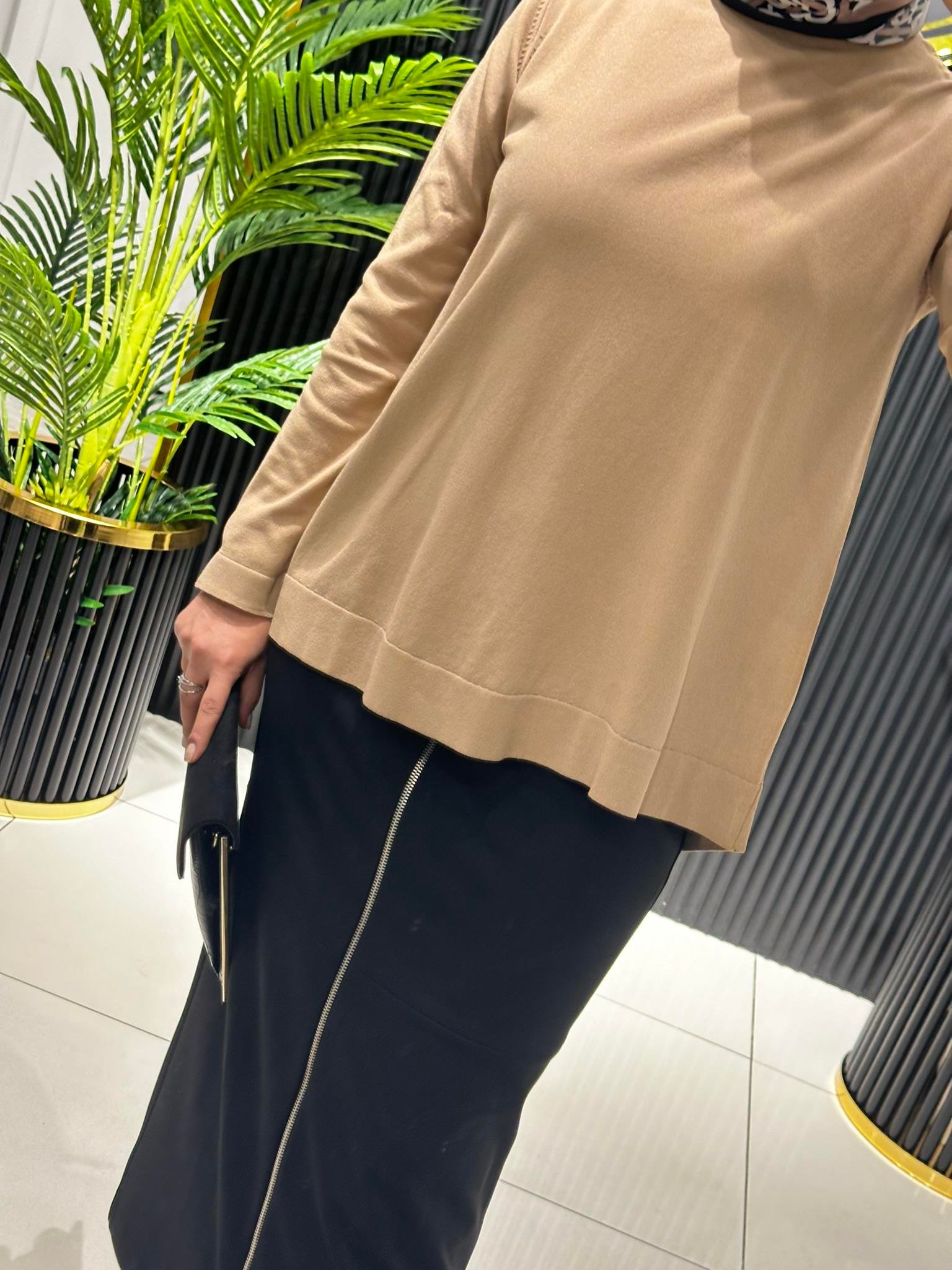 902 ETEK ÜSTÜ TEK TUNİK MOCHA