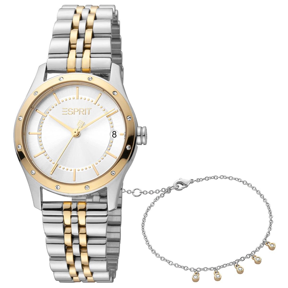 Esprit ES1L223M3145 Kadın Kol Saati ve Bileklik Seti