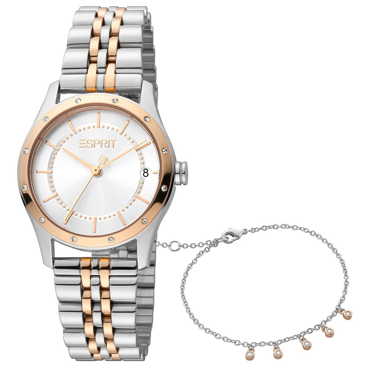 Esprit ES1L223M3165 Kadın Kol Saati ve Bileklik Seti