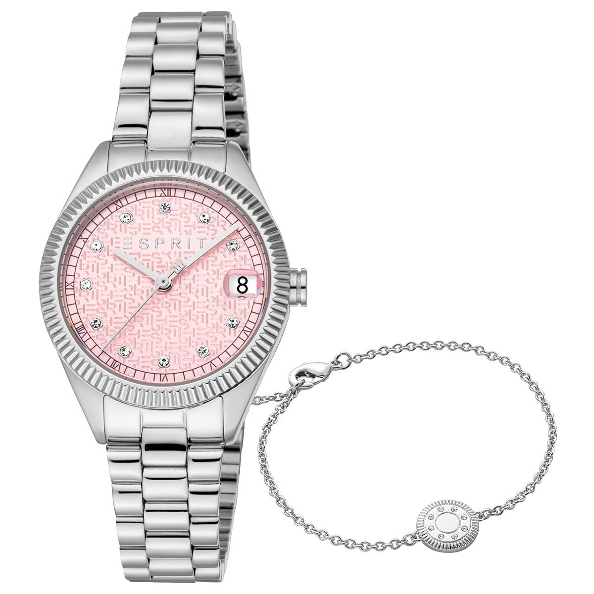 Esprit ES1L433M0015 Kadın Kol Saati ve Bileklik Seti