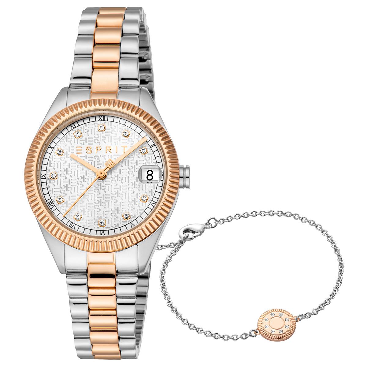 Esprit ES1L433M0065 Kadın Kol Saati ve Bileklik Seti