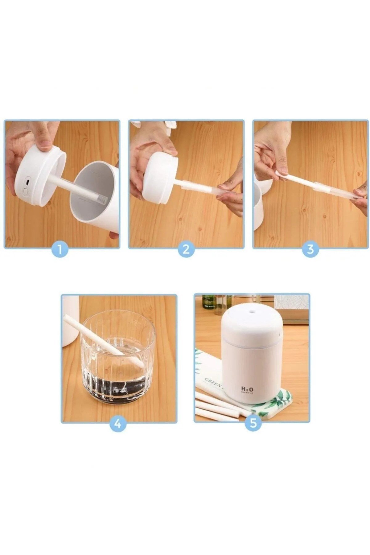 Hava Nemlendirici Yedek Pamuk Fitre 5 Adet 10 Cm- Sadece Filtre.