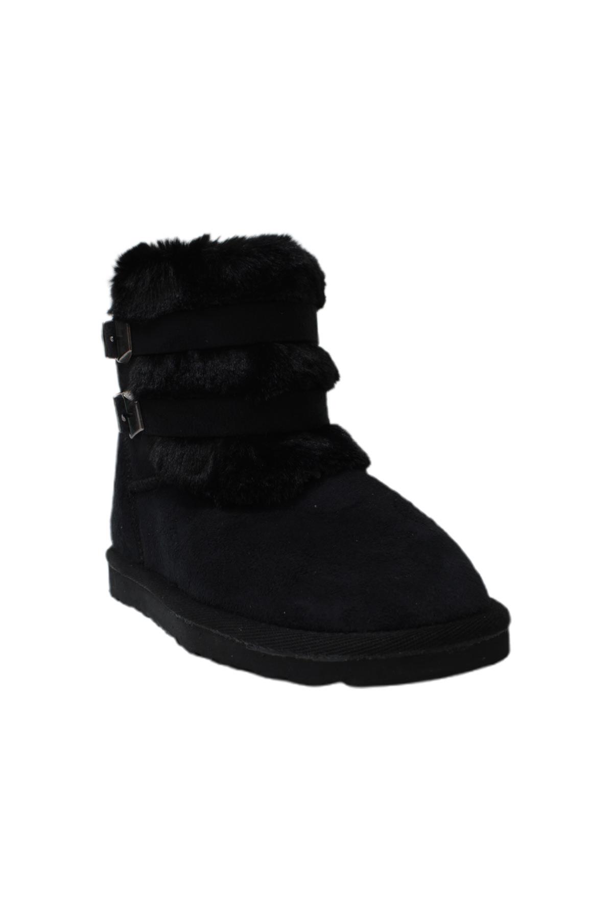 Benetton 50195 Tokalı Çocuk Botu Siyah