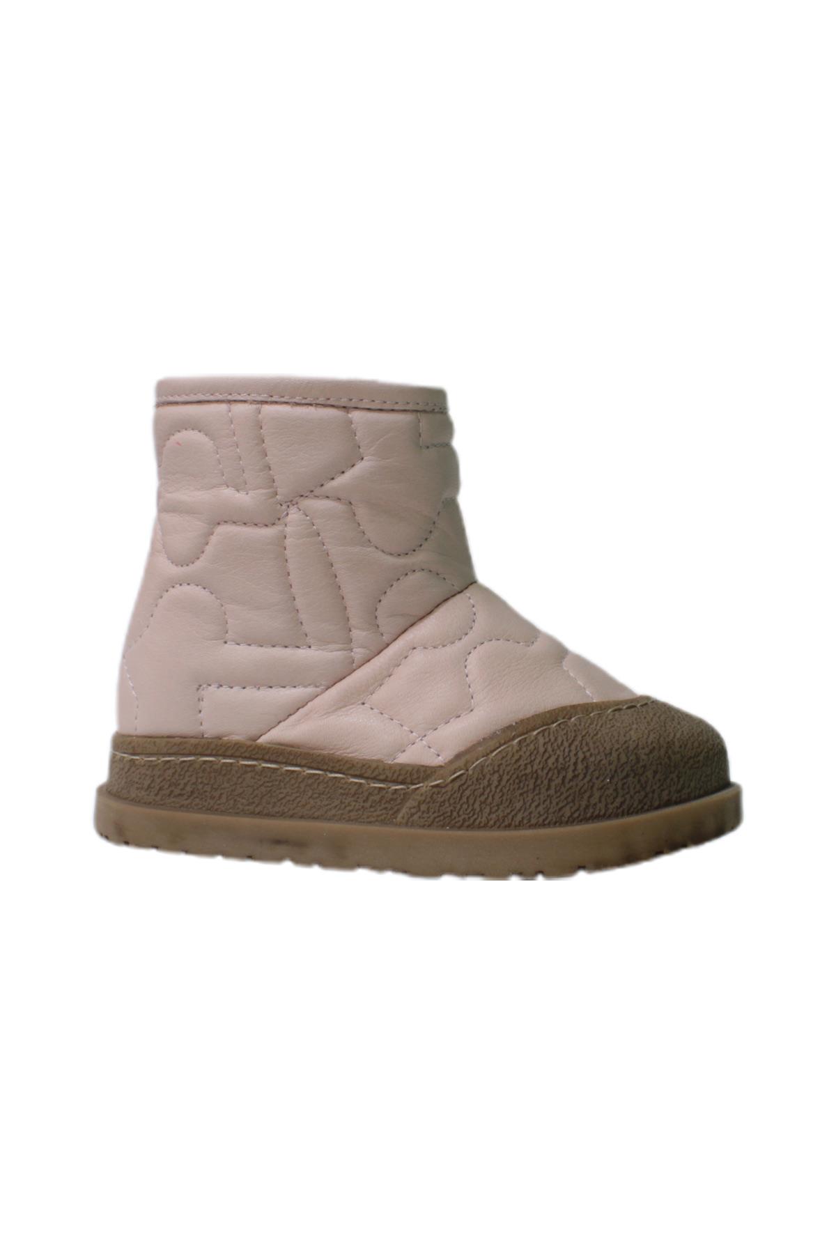 İlhan Paşaoğlu Desenli Çocuk Botu Pudra