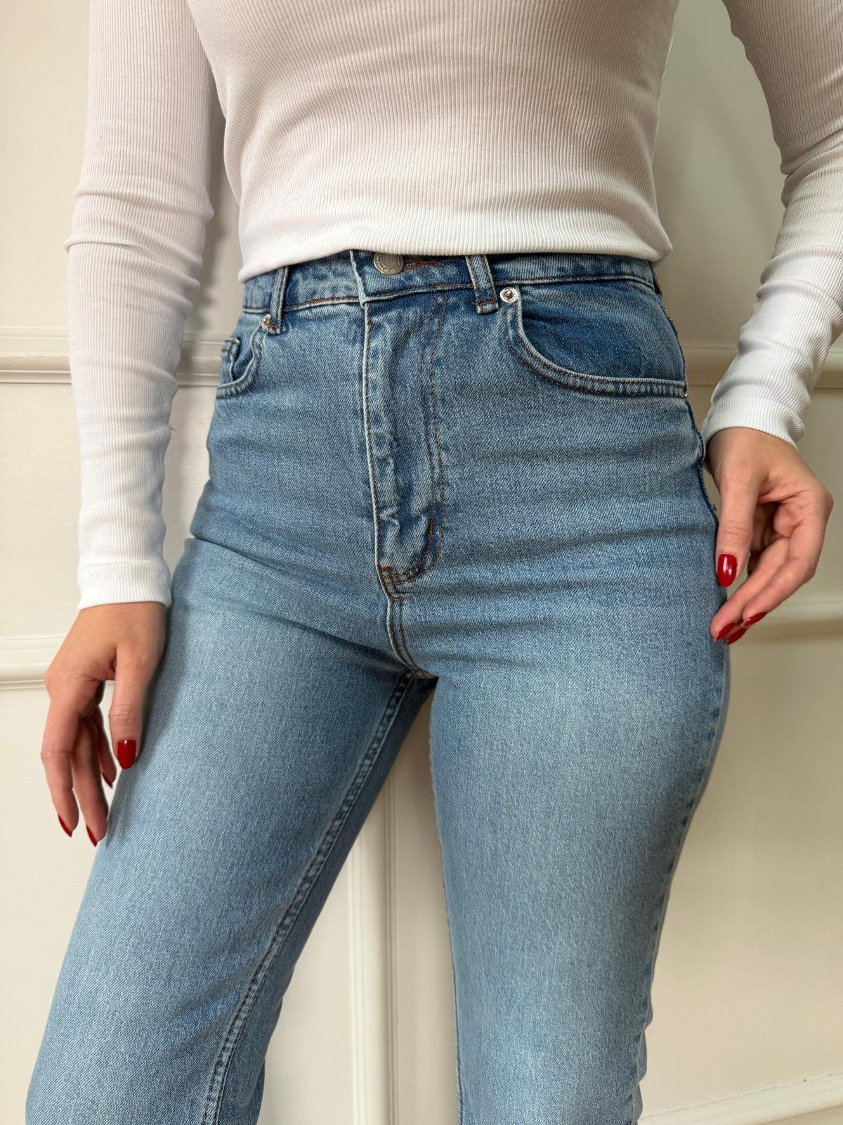 Buz Mavisi Boy Fit Jean
