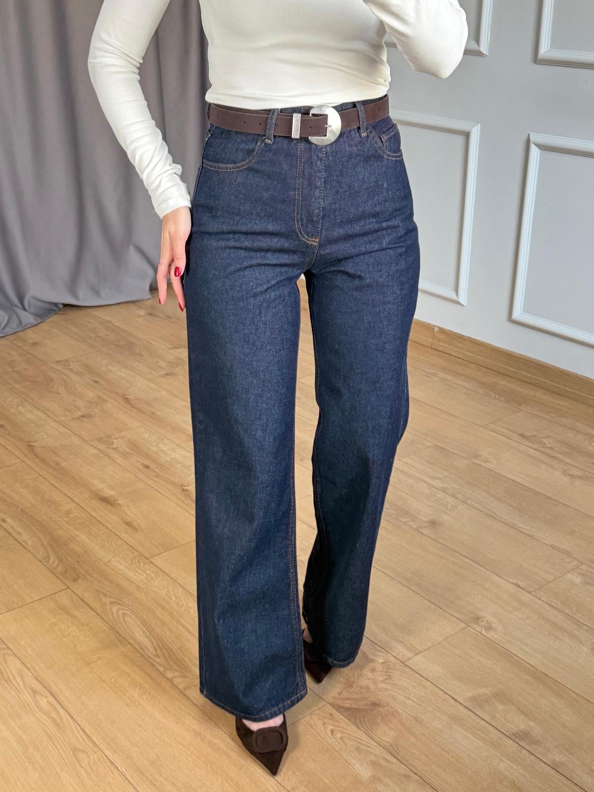 Flw Lacivert Straight Jean