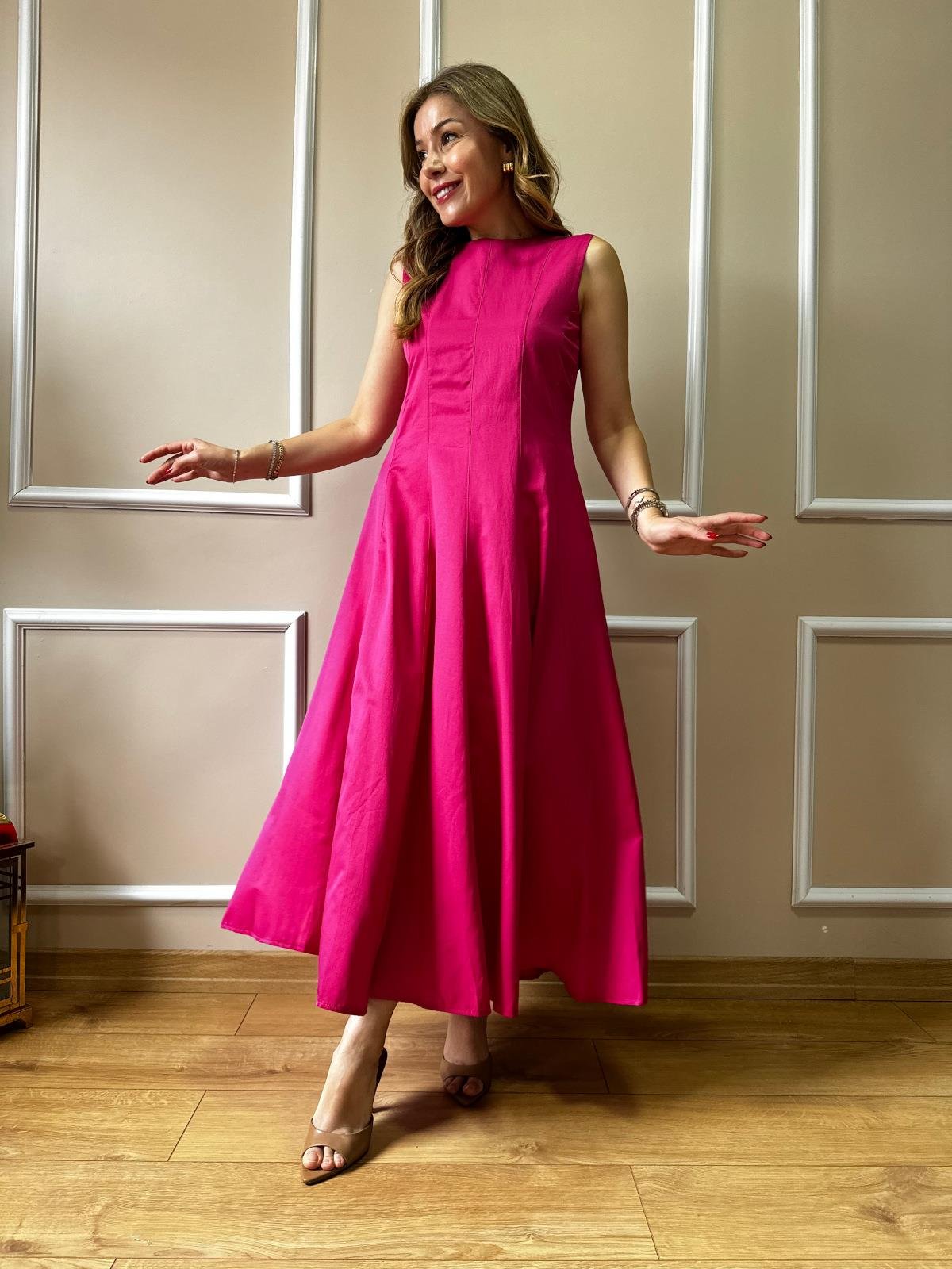 Fuşya Prenses Model Elbise