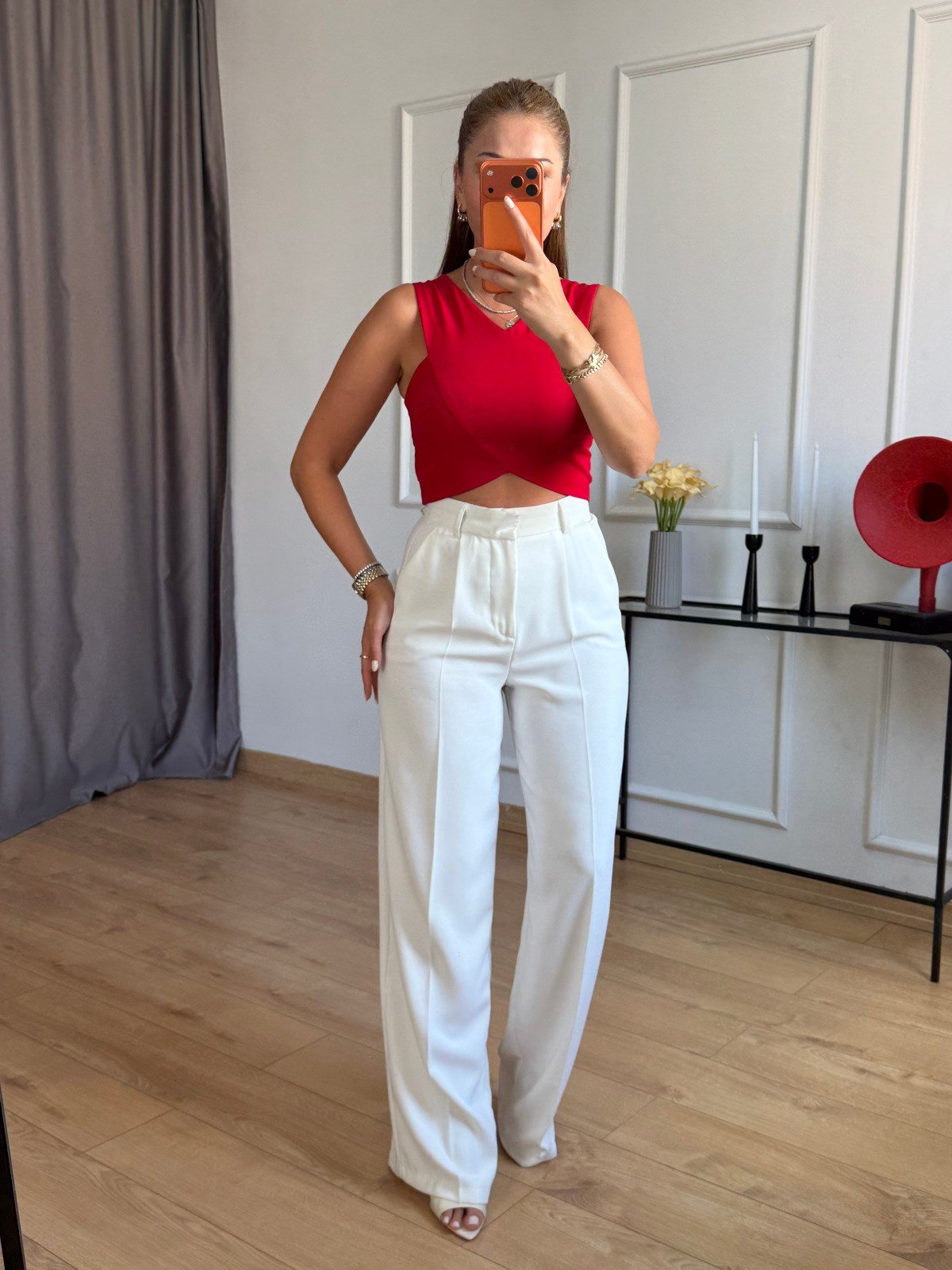 Kırmızı Verev Model Büstiyer