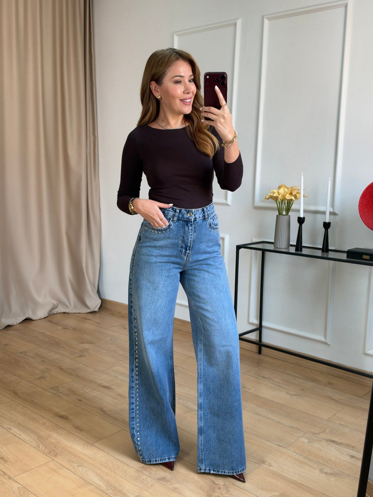 Mavi Kar Yıkama Drop Jean