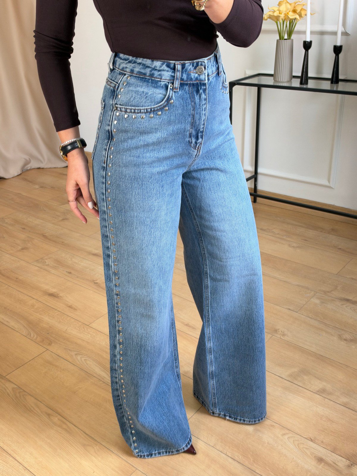 Mavi Kar Yıkama Drop Jean