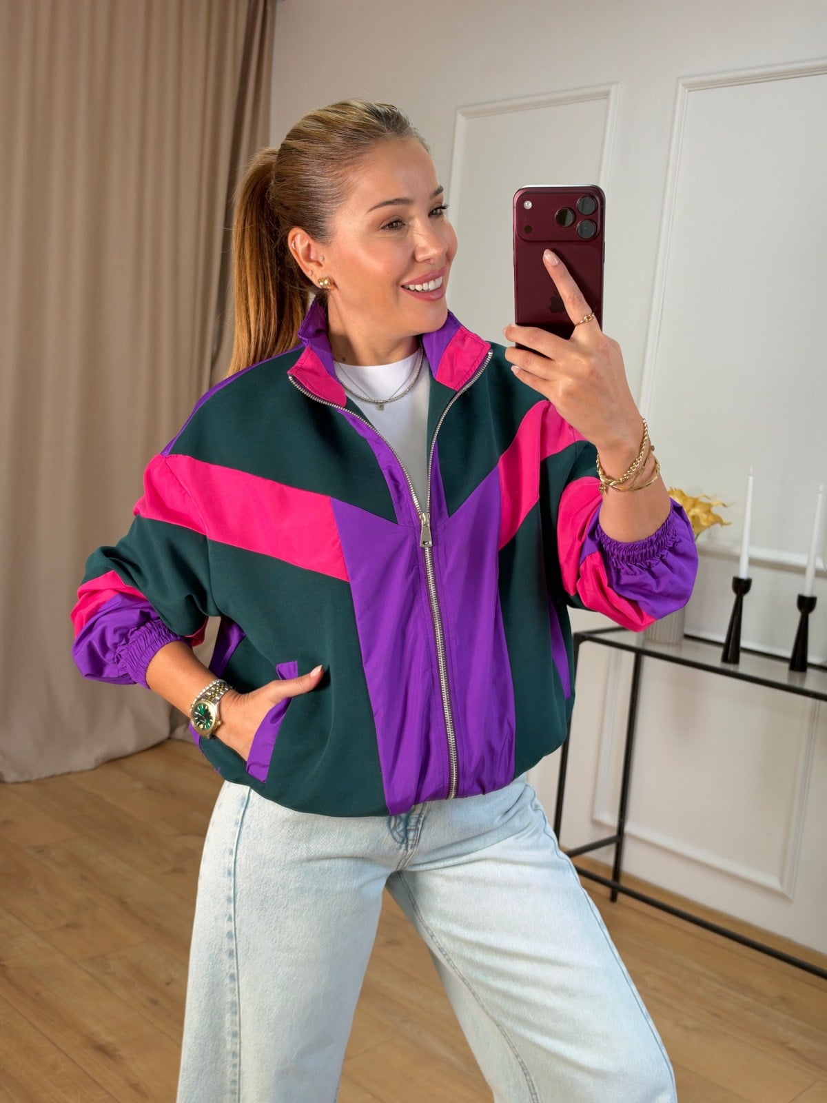 Mor Oversize Ceket