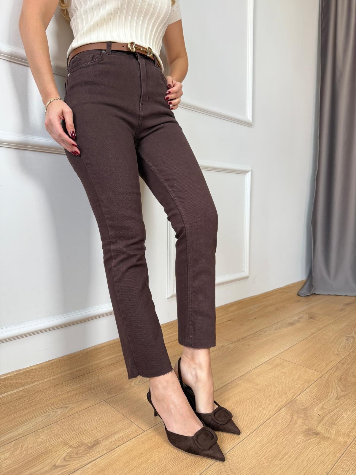 Orj. Marka Kesik Paça Kahve Jean( ÖN SİPARİŞ ÜRÜNÜDÜR )