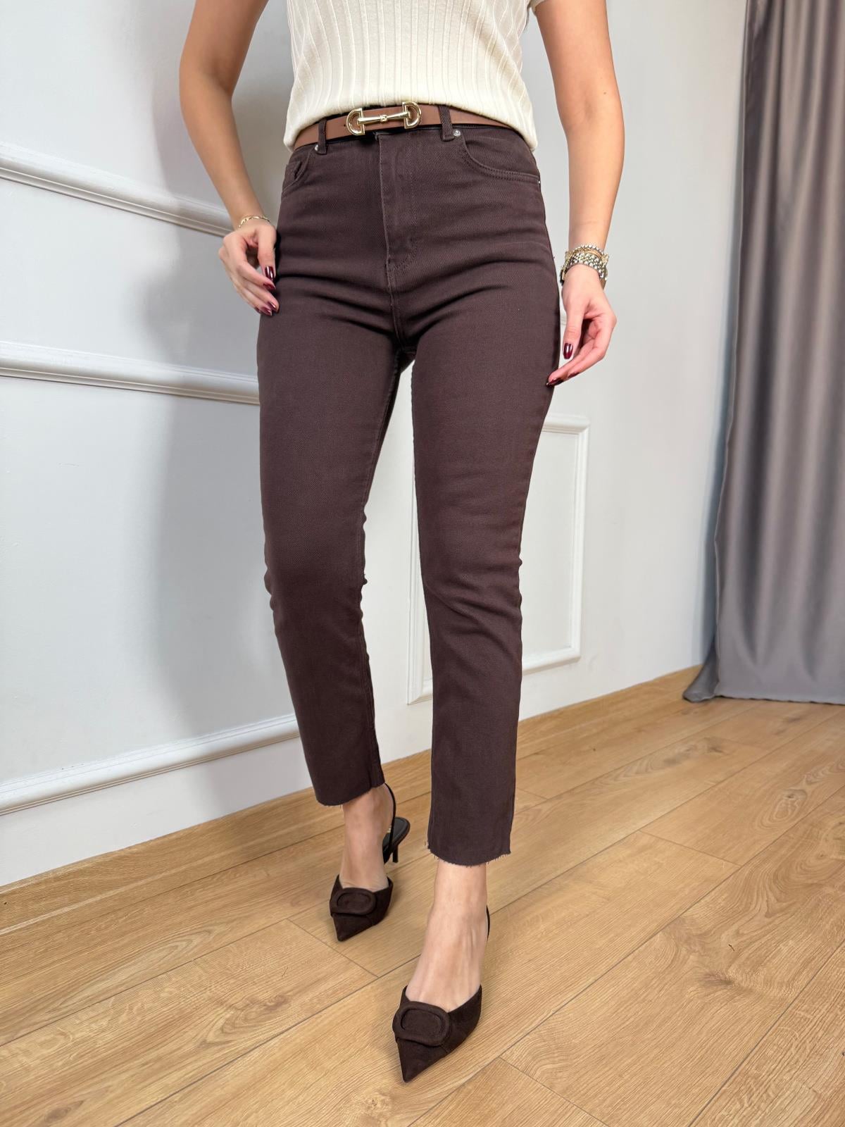 Orj. Marka Kesik Paça Kahve Jean( ÖN SİPARİŞ ÜRÜNÜDÜR )