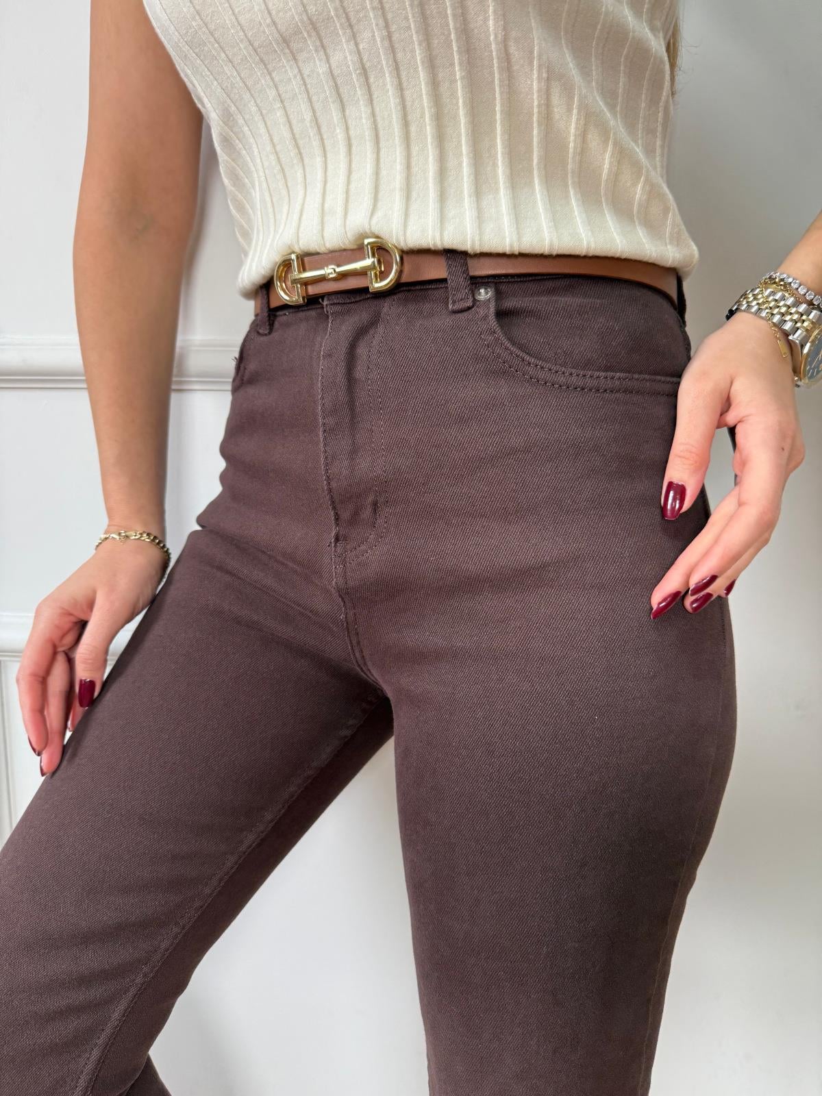 Orj. Marka Kesik Paça Kahve Jean( ÖN SİPARİŞ ÜRÜNÜDÜR )