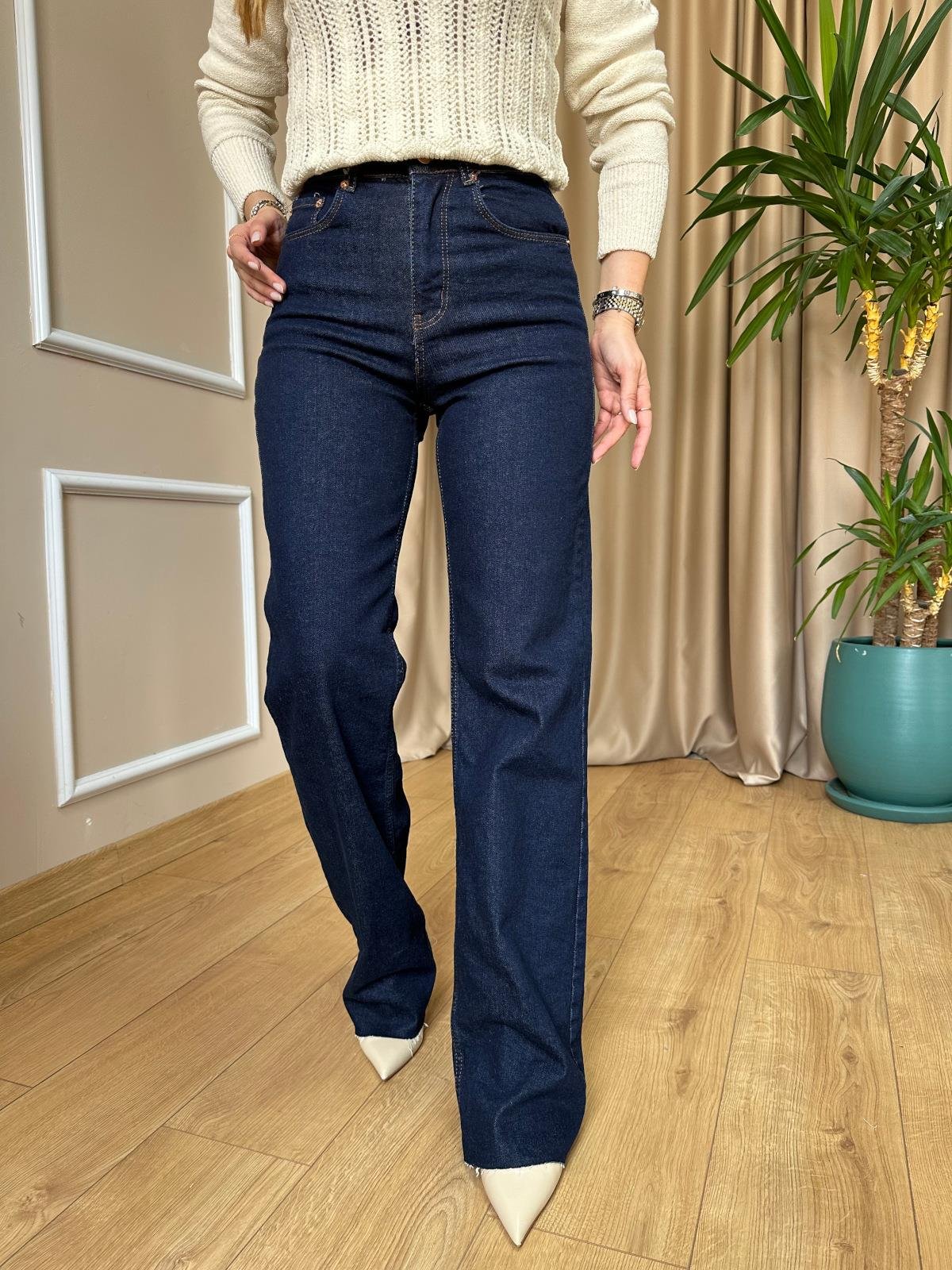 Orj. Marka Koyu Lacivert Wide Leg