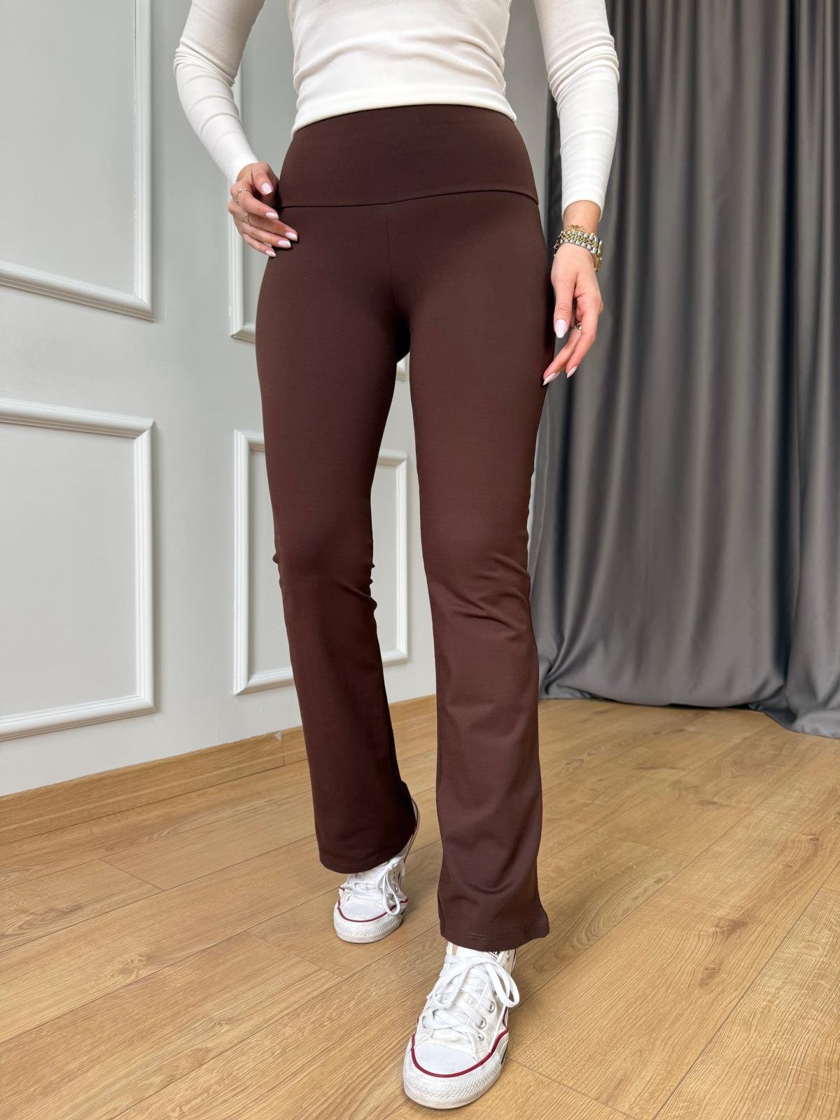 Orj Marka Kahve İspanyol Paça Tayt